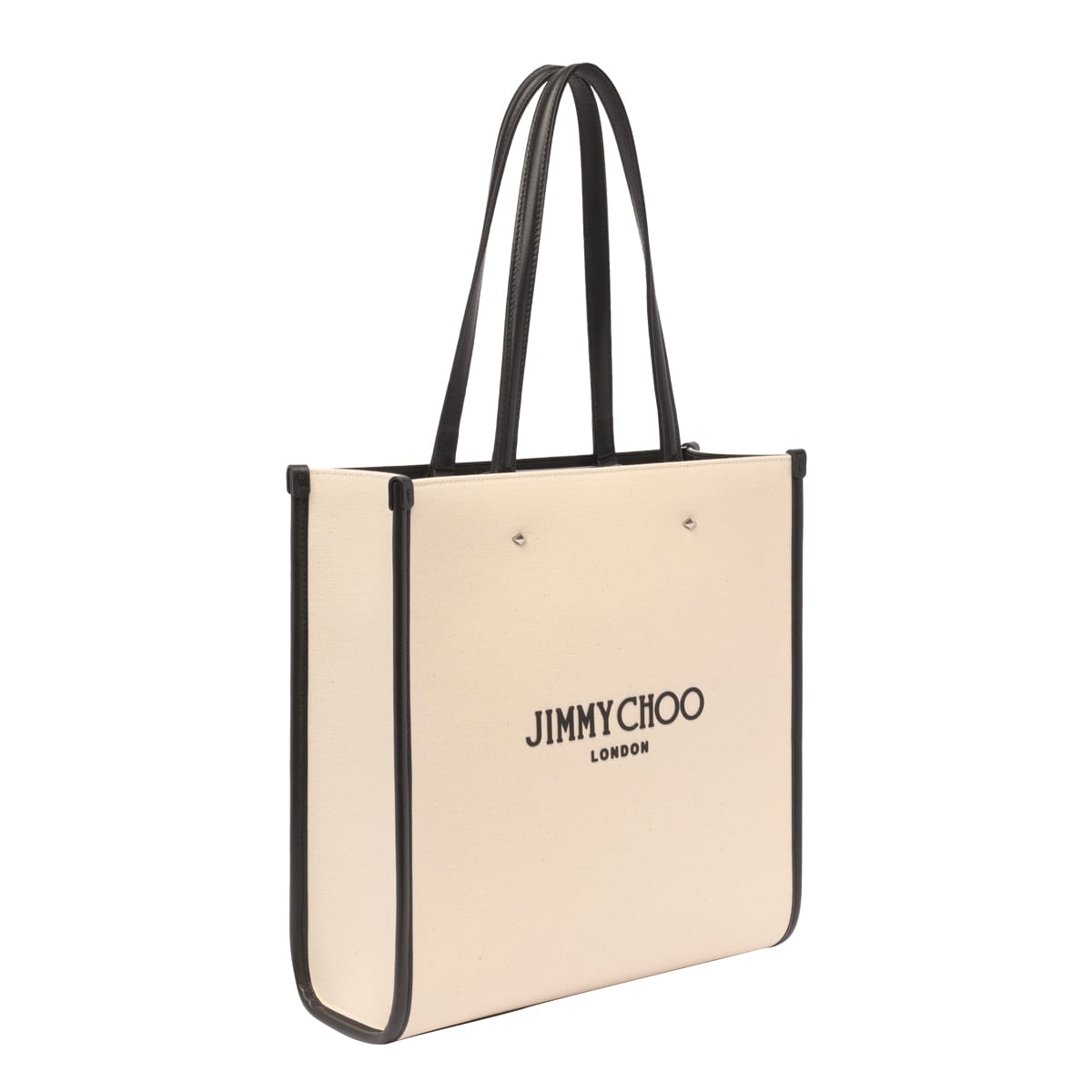 Shop Jimmy Choo Logo Tote Bag In White