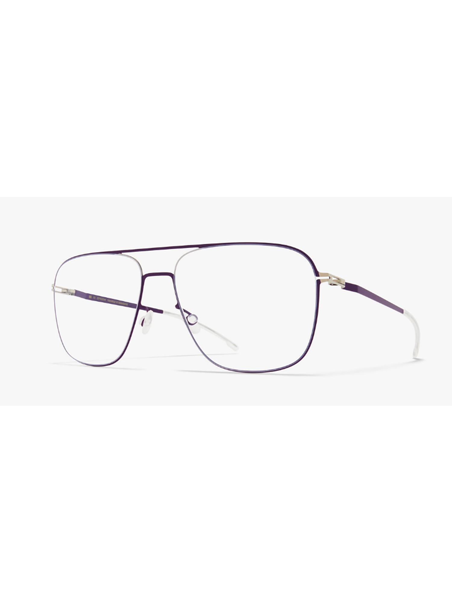 Mykita Steen Eyewear In Silver/deep Purple