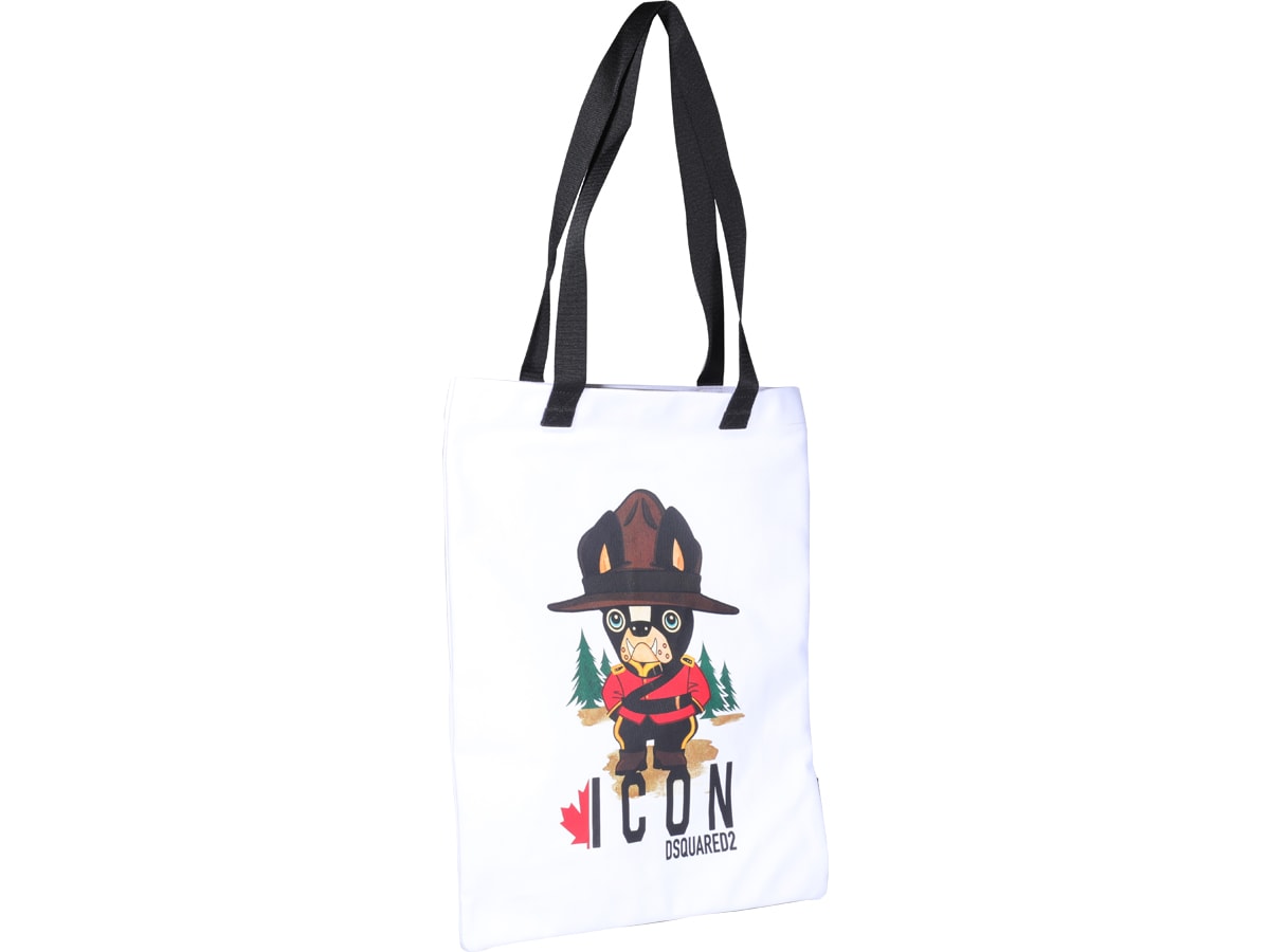 Shop Dsquared2 Mountie Dog Tote Bag