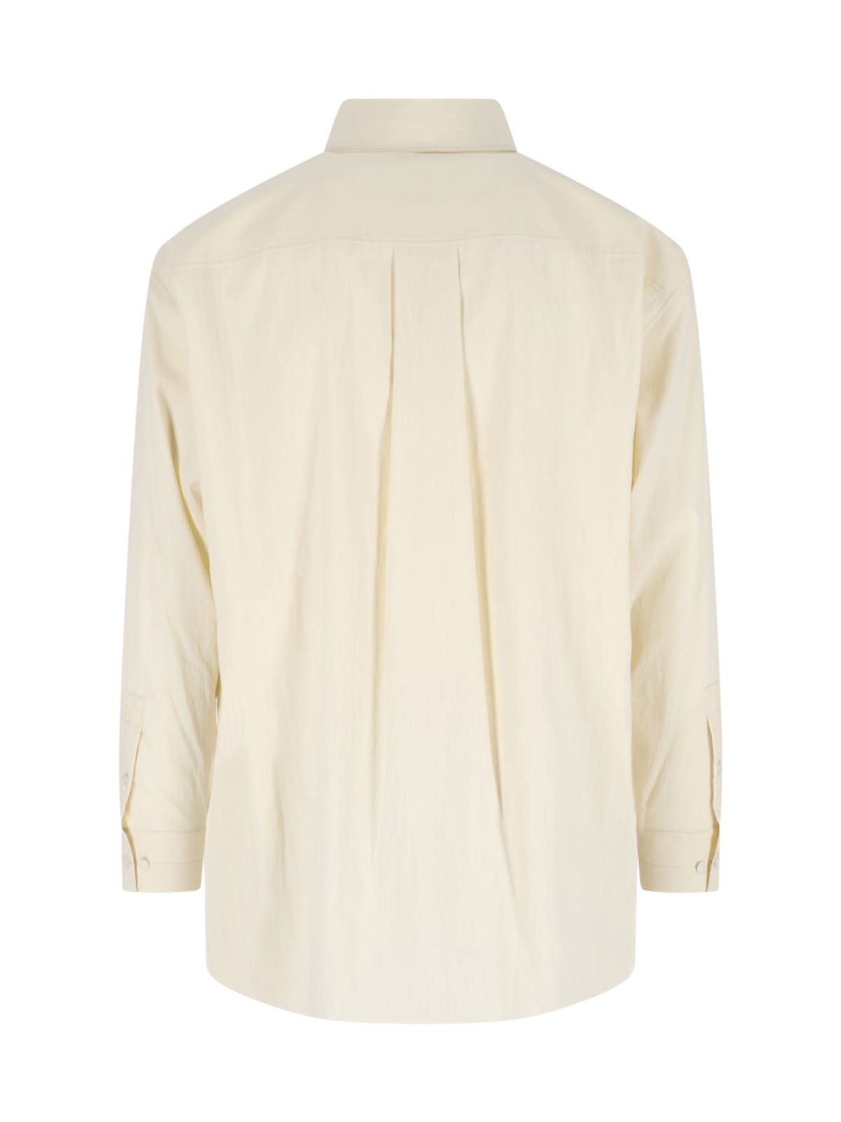 Lemaire Classic Collared Shirt With Curved Hem
