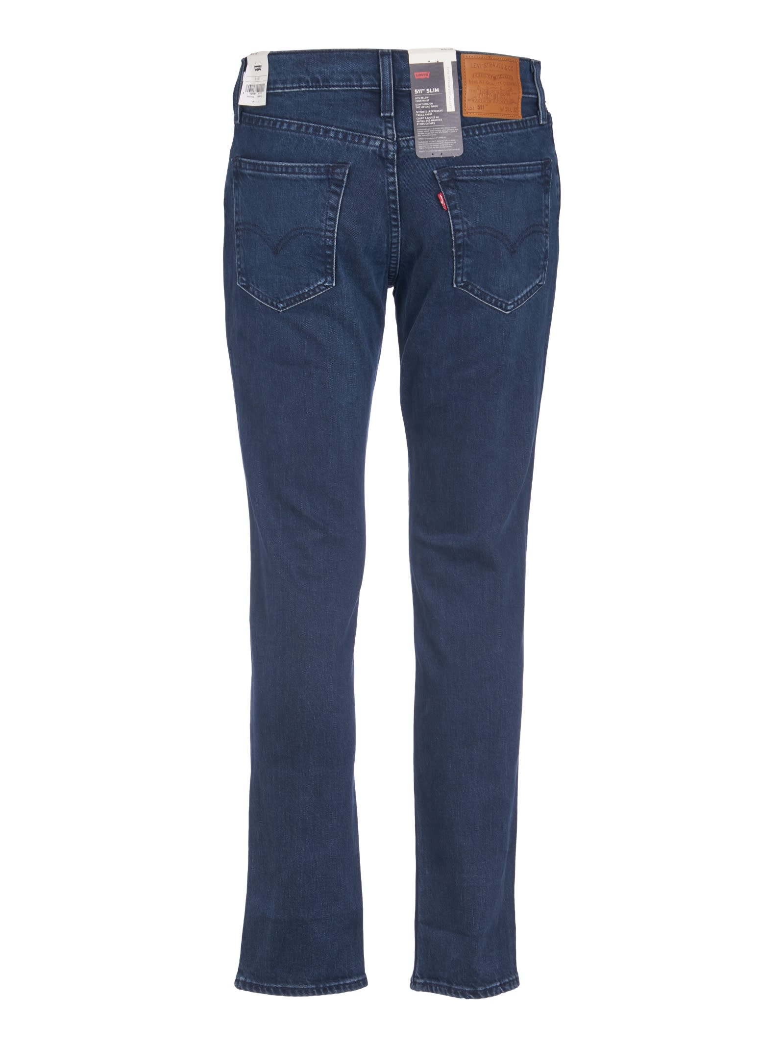 Shop Levi's Slim Fit 5 Pockets Jeans In Blue