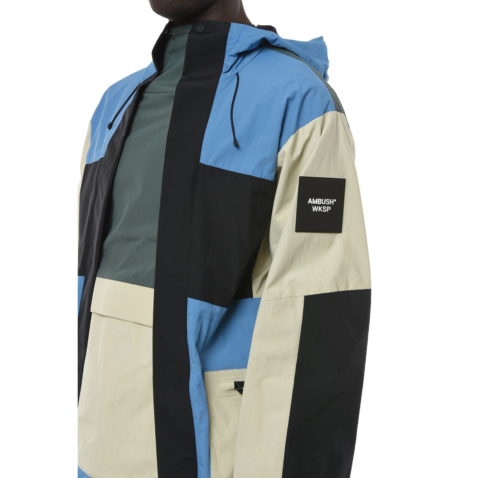 Shop Ambush Colour-block Jacket In Blue