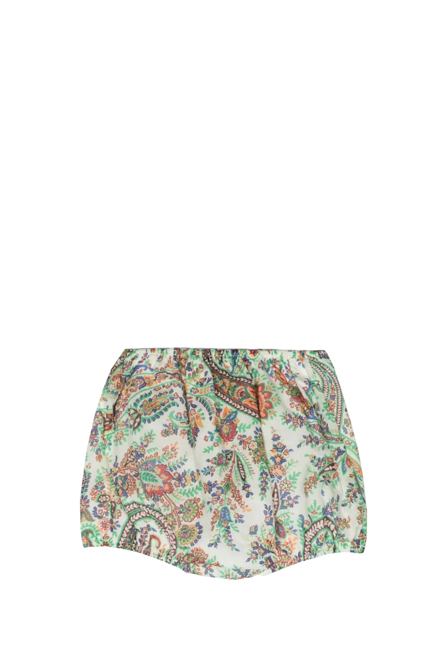 Shop Etro Floral Paisley Shorts In Multicolor