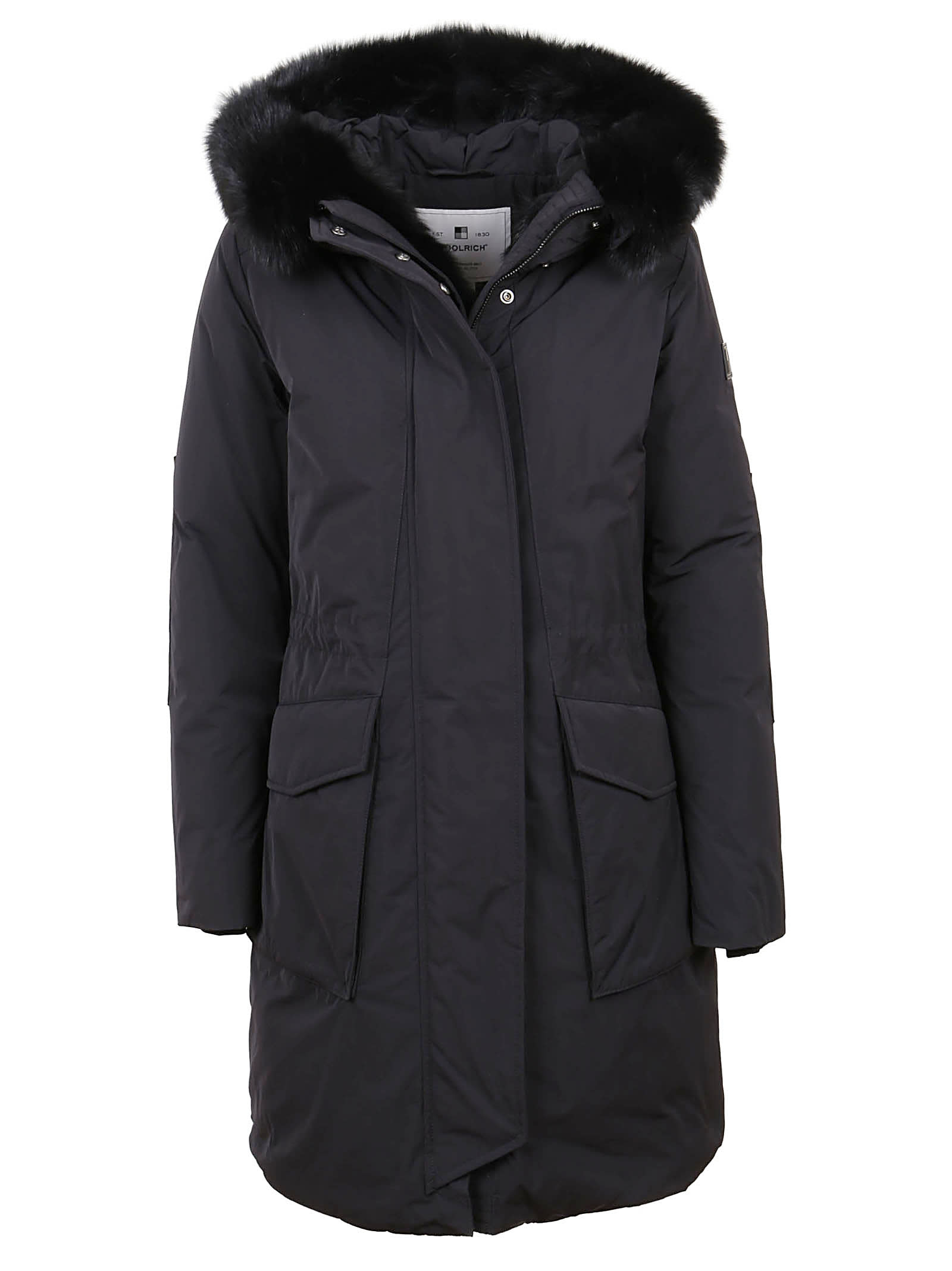 Woolrich Black Technical Fabric Padded Jacket