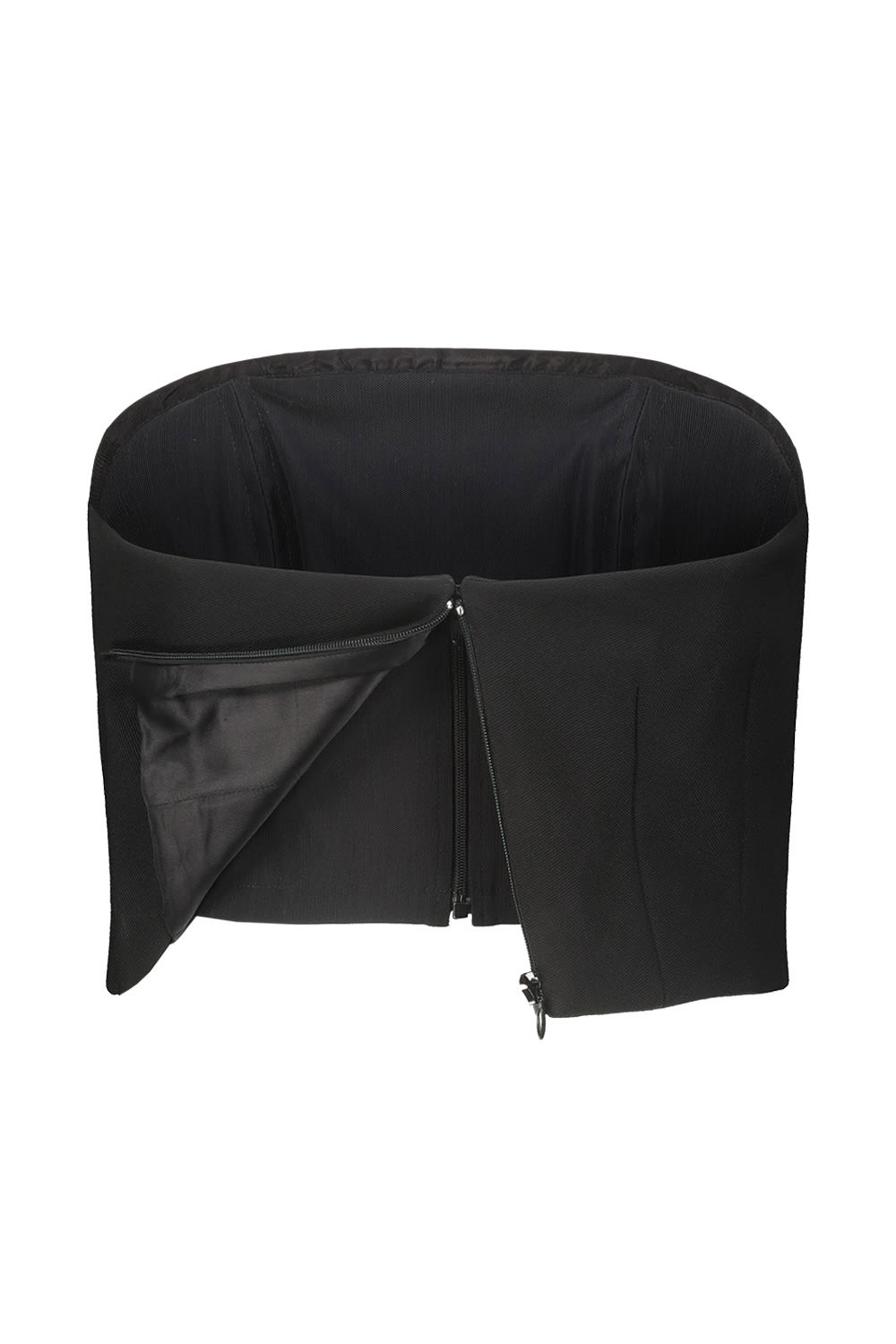 Wardrobe.nyc Wool Corset In Blk Black