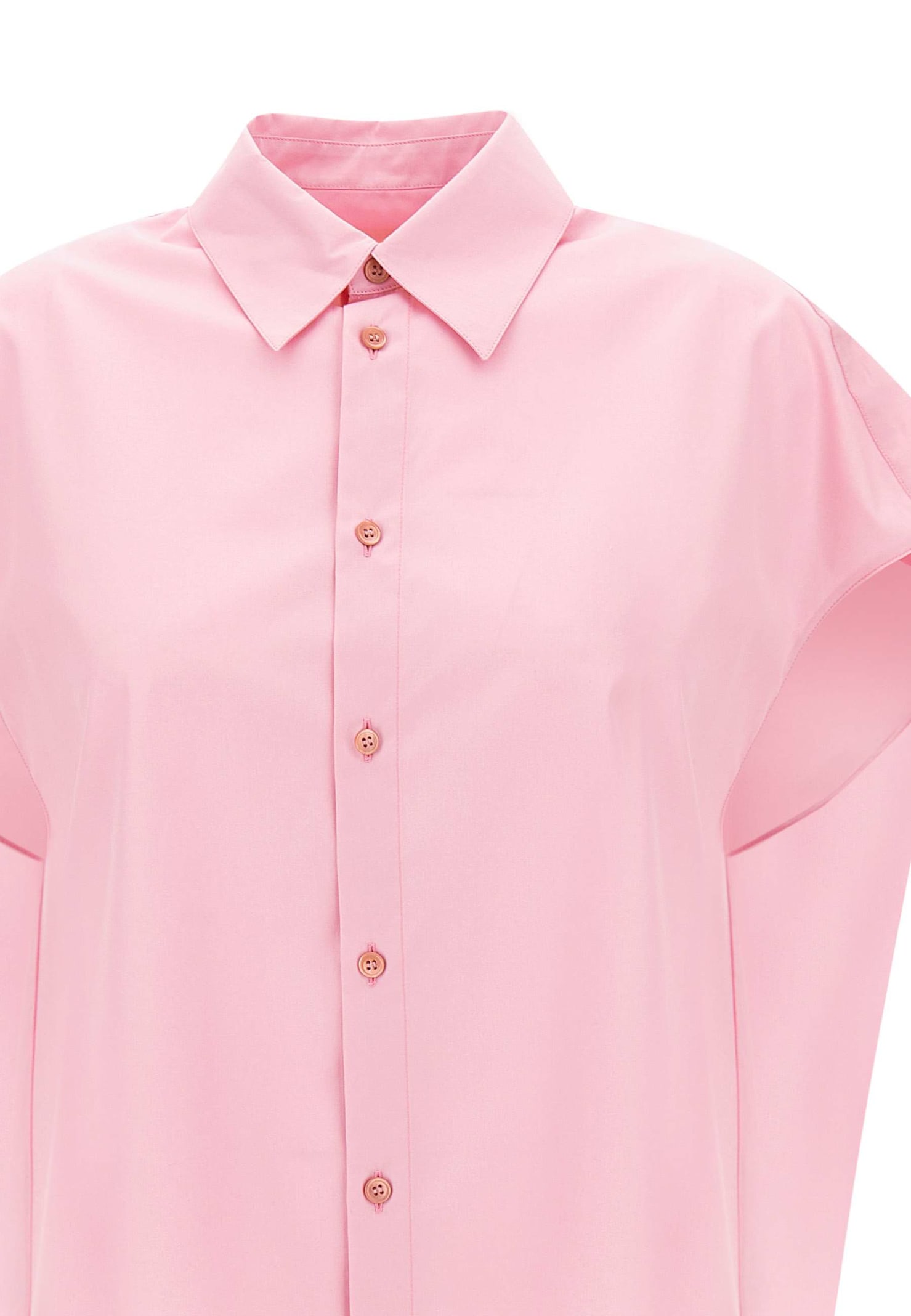 Shop Marni Organic Cotton Poplin Shirt In Pink