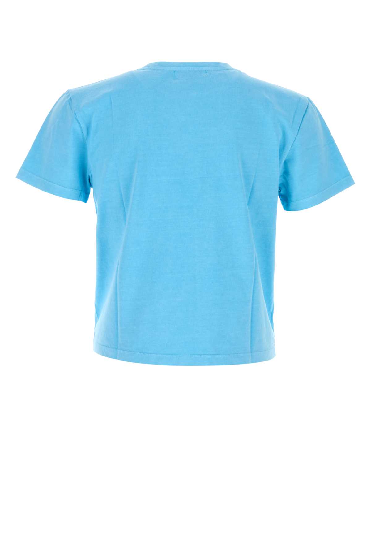Gimaguas Crew Neck Printed Design Short Sleeves T-shirt In Blue