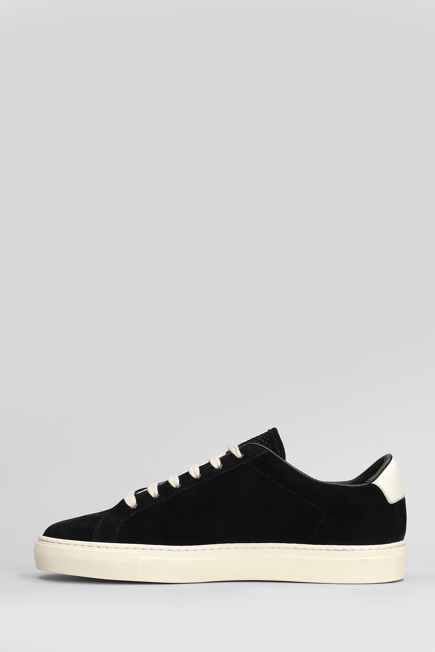 Common Projects Retro Vintage Sneakers In Black Suede In Black