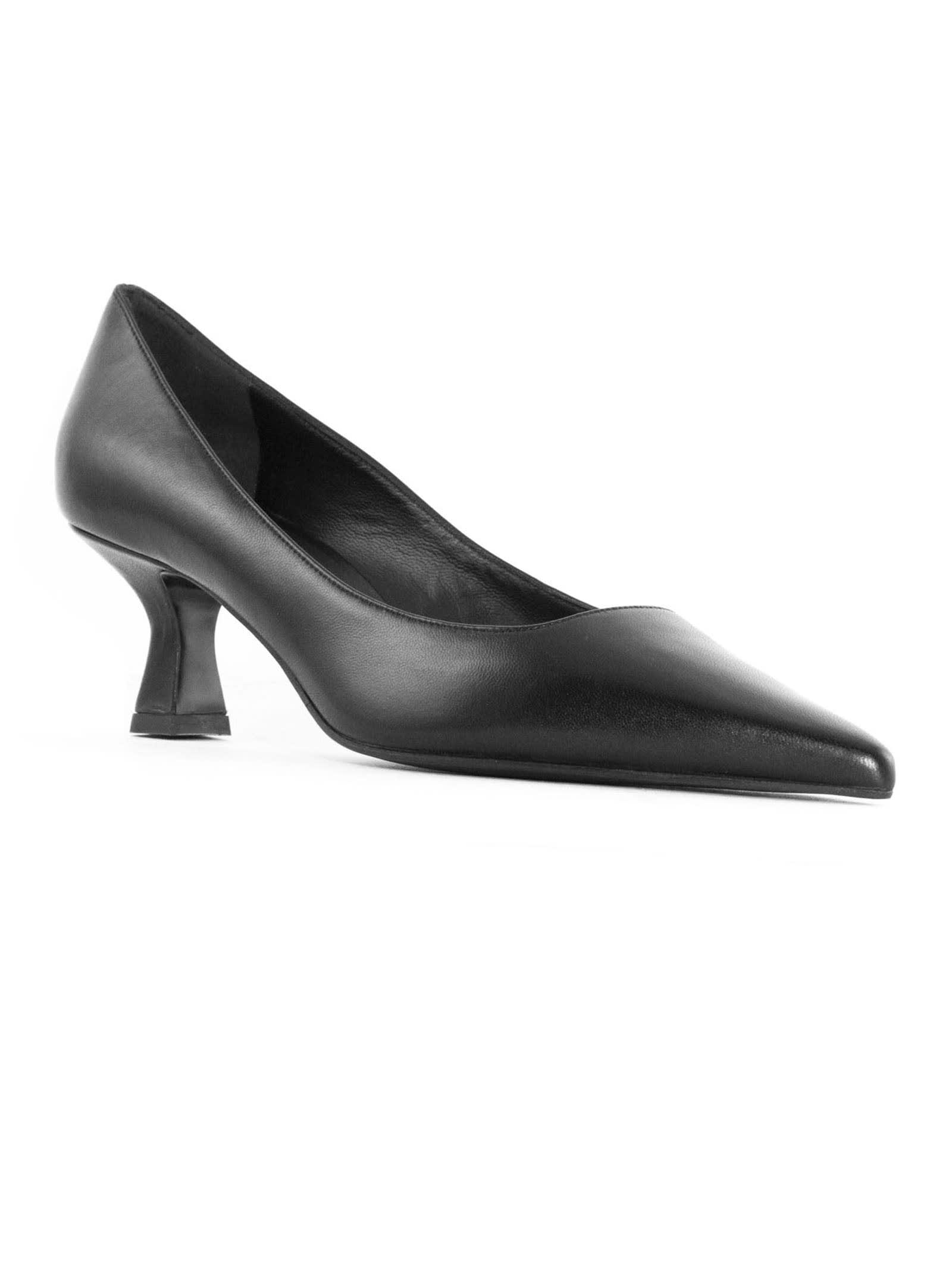 Shop Roberto Festa Black Leather Arnet Pumps