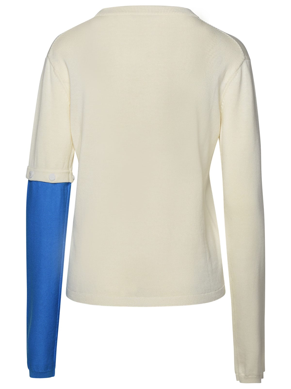 Shop Jw Anderson Ivory Silk Blend Sweater In White