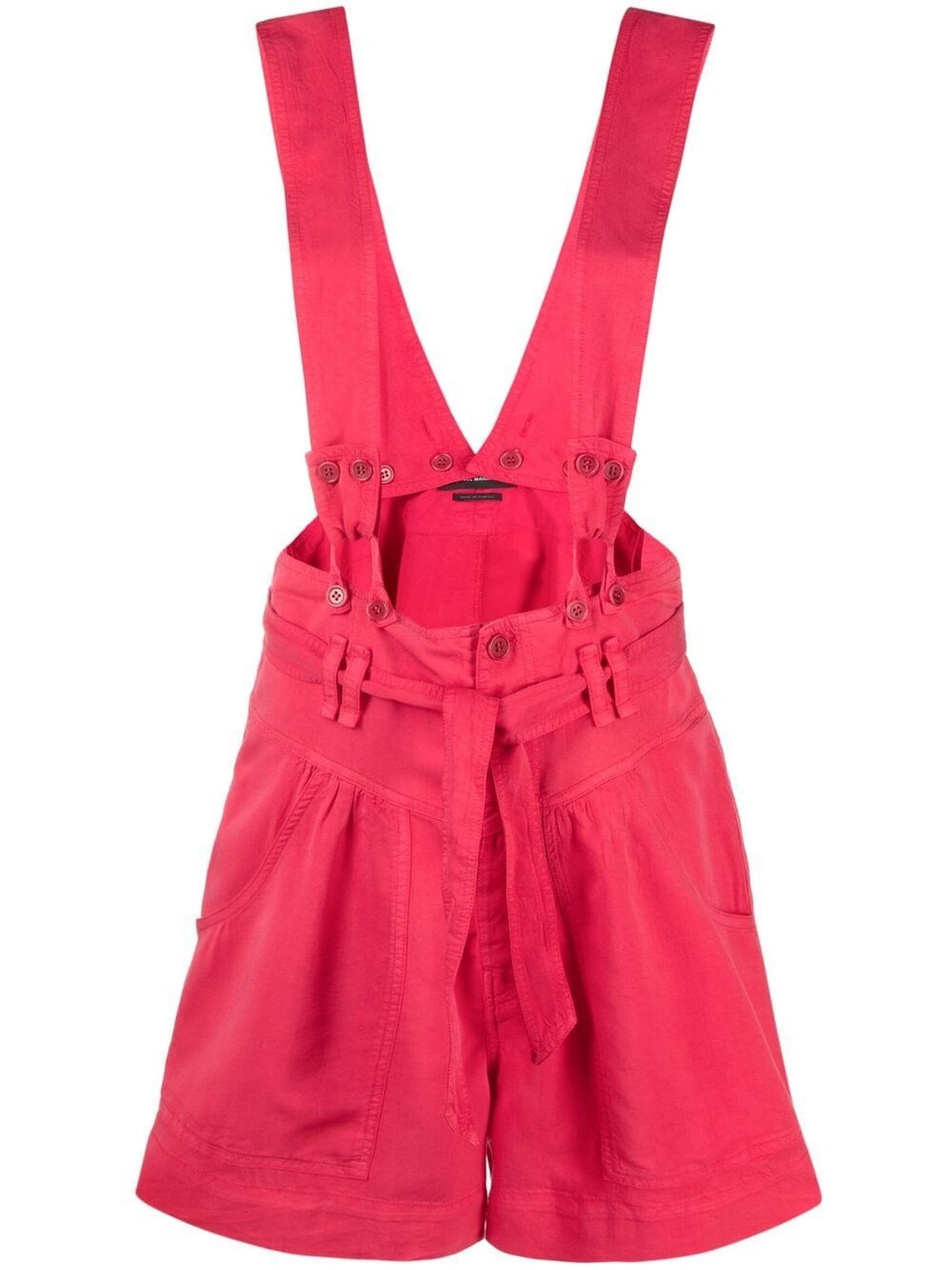 Isabel Marant Raspberry Pink Lyocell Shorts