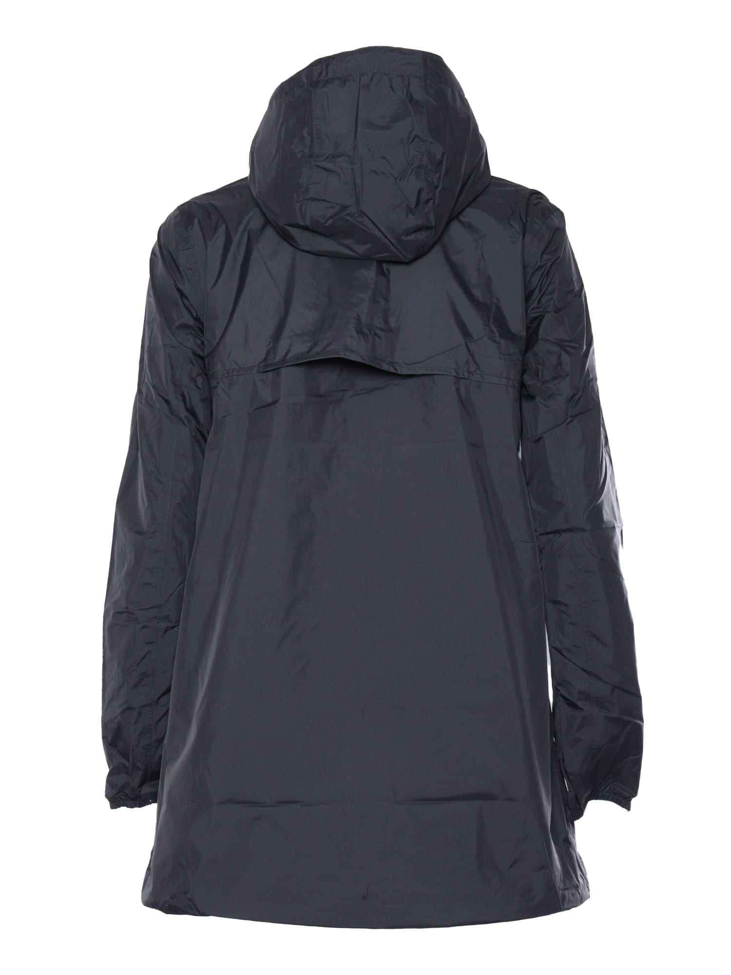 Shop K-way Sophie Long Waterproof Jacket In Black