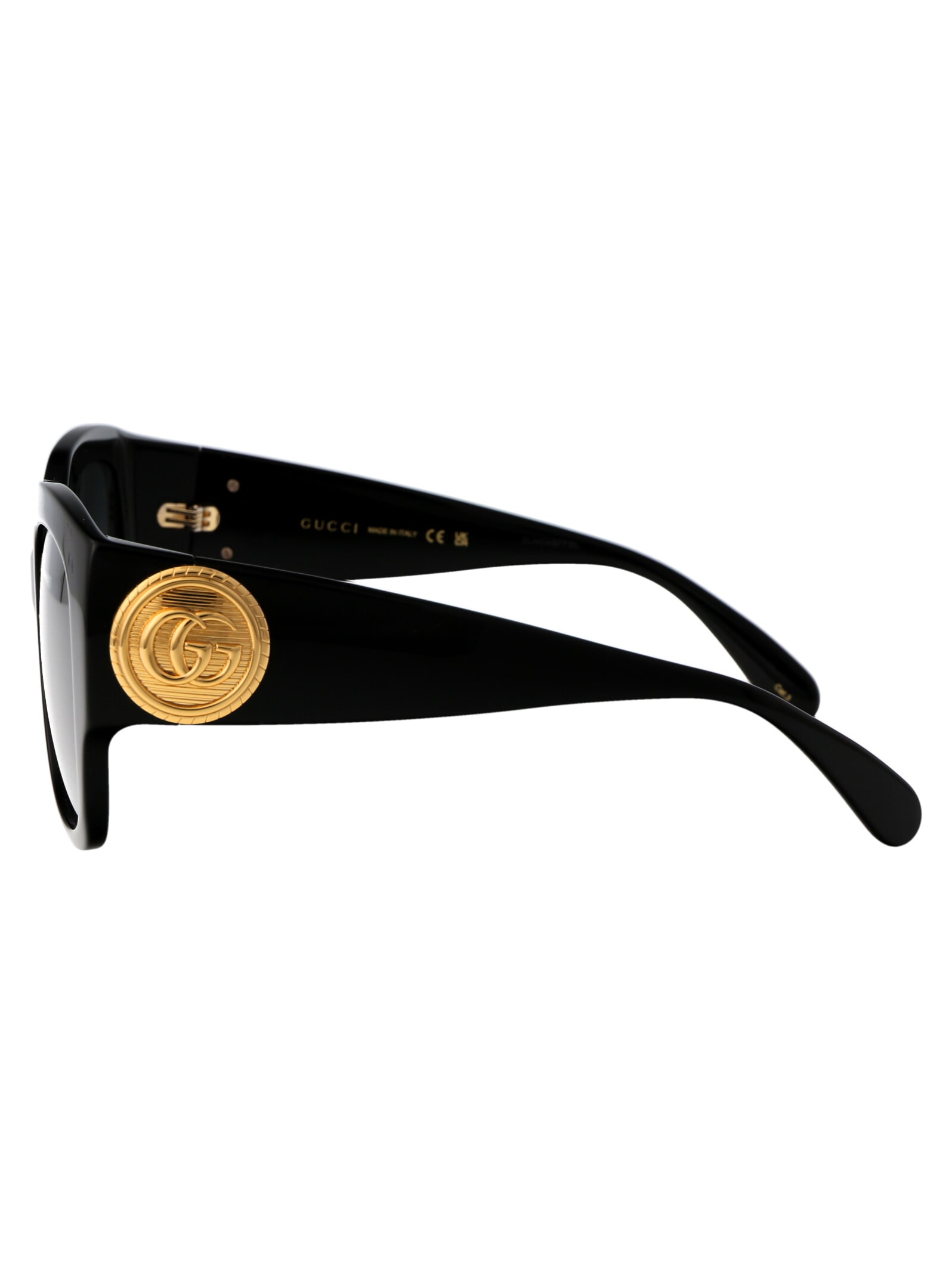 Shop Gucci Gg1407s Sunglasses In 001 Black Black Grey