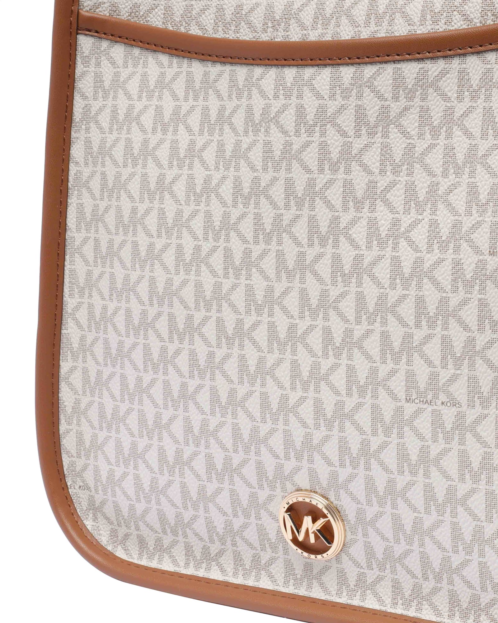 Michael Michael Kors Large Raven Shoulder Bag In Vanillalugg
