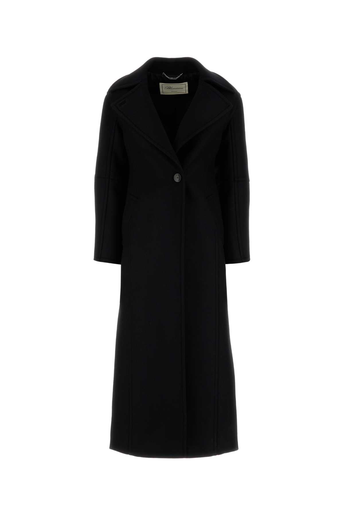 Black Wool Blend Coat