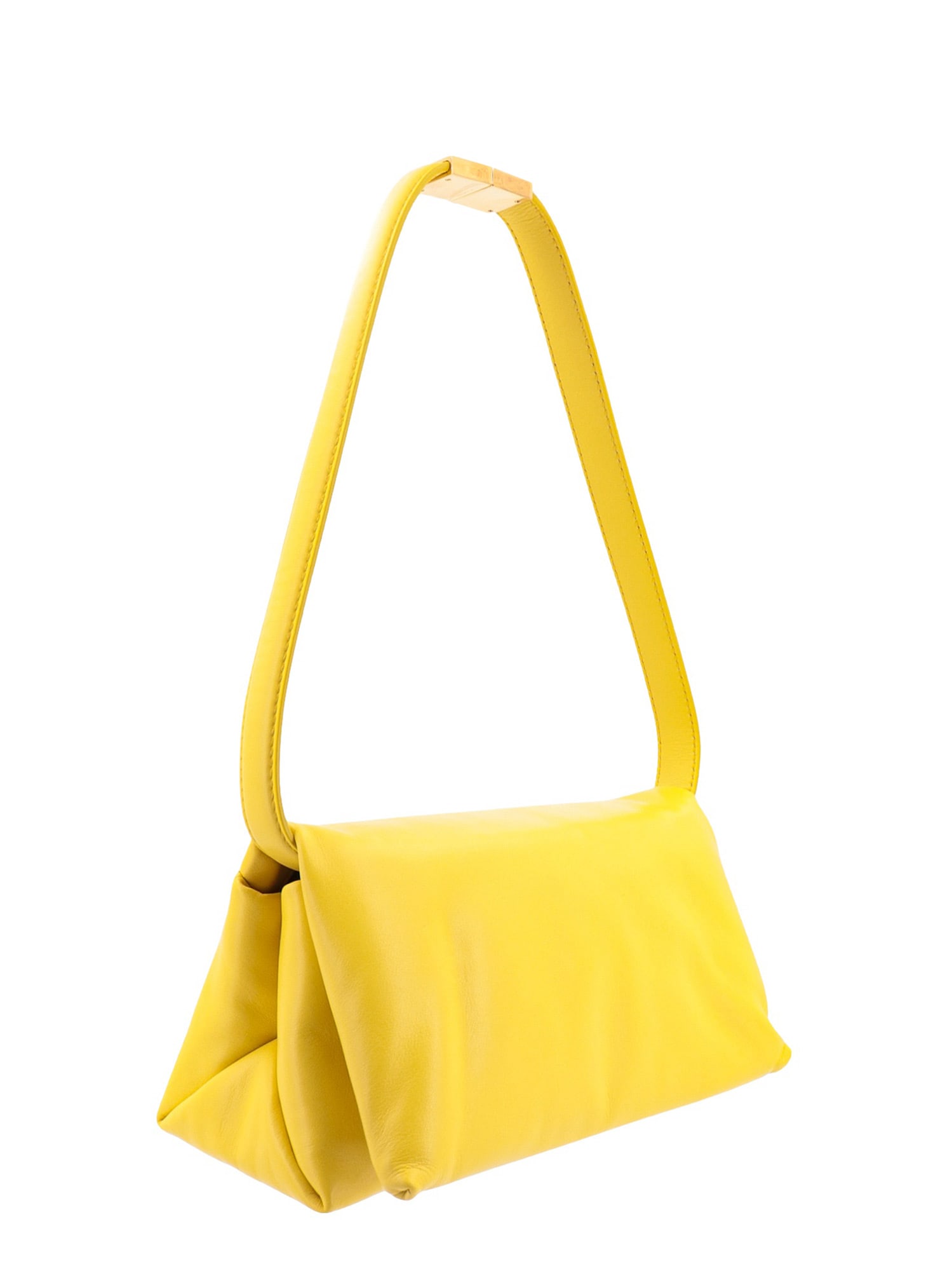 Shop Marni Shoulder Bag In Yellow