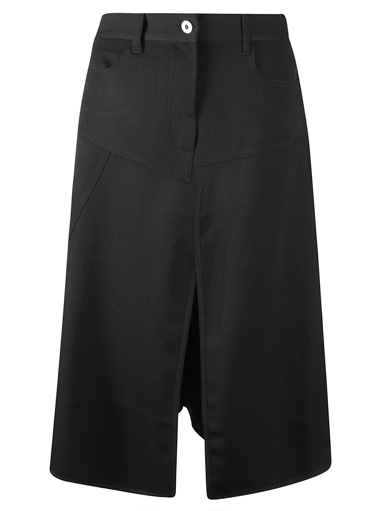 Shop Jw Anderson Patchwork A Line Skirt In Black