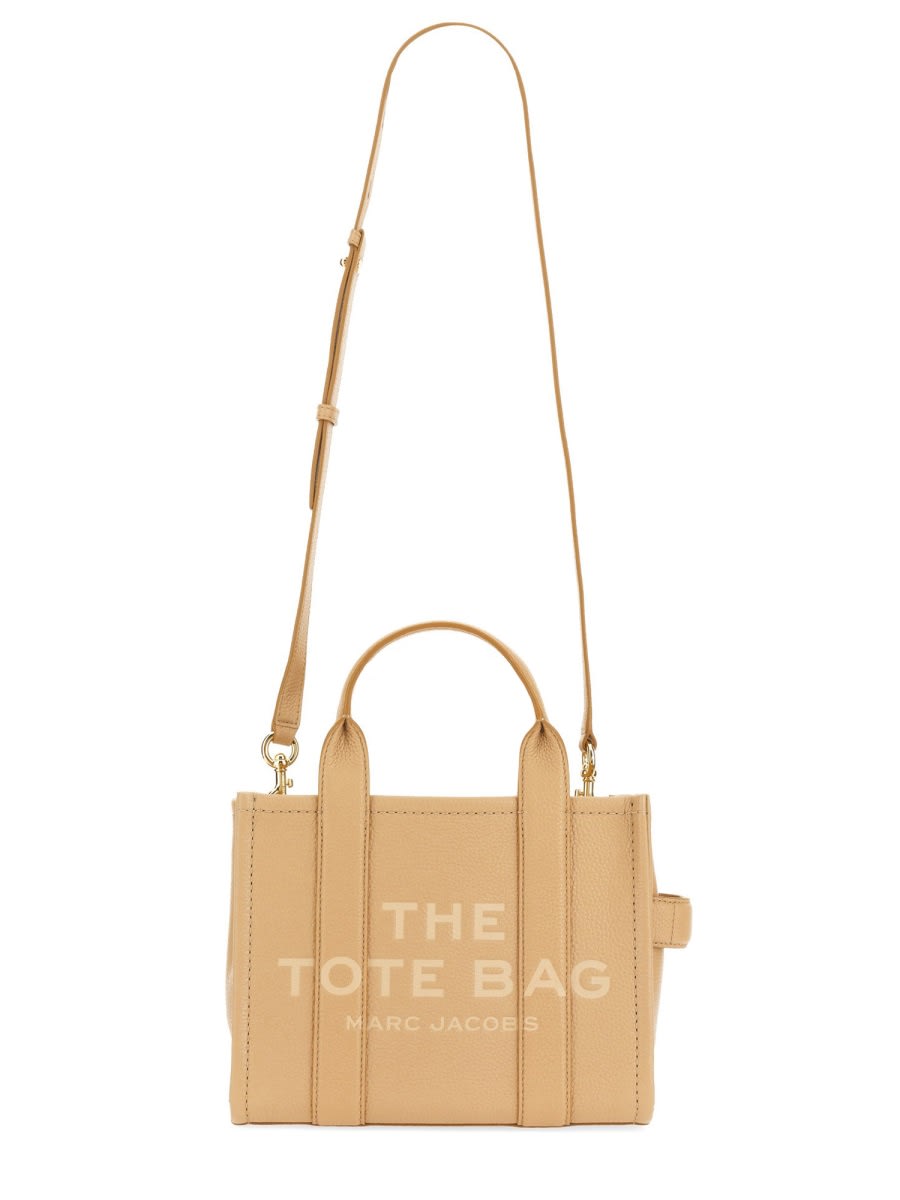 Shop Marc Jacobs The Tote Small Bag In Beige