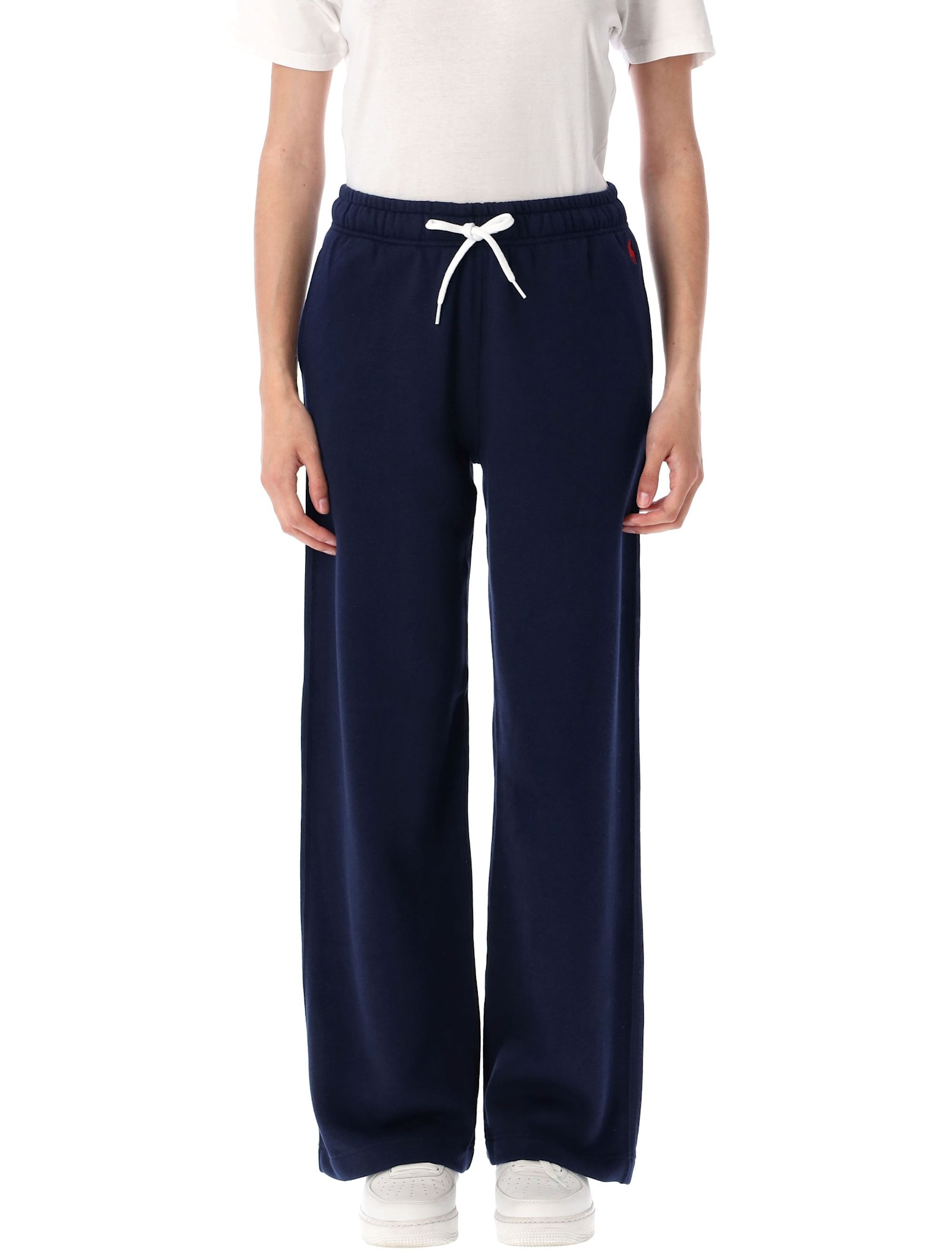Polo Ralph Lauren Wide-leg Drawstring Track Pants In Blue