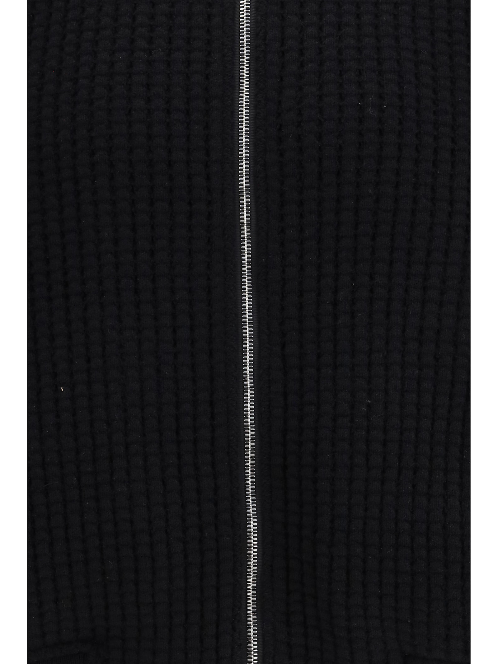 Thom Browne Honeycomb Zip Bomber Jacket In Black