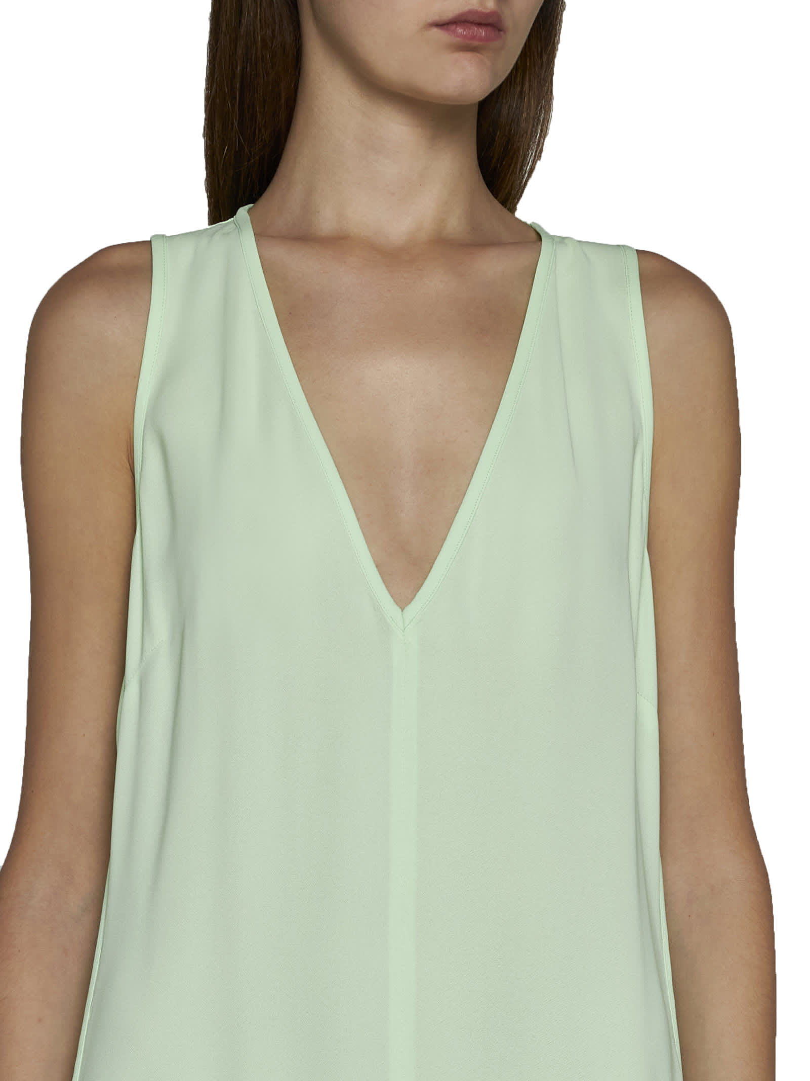Shop Forte Forte Dress In Ice Lime