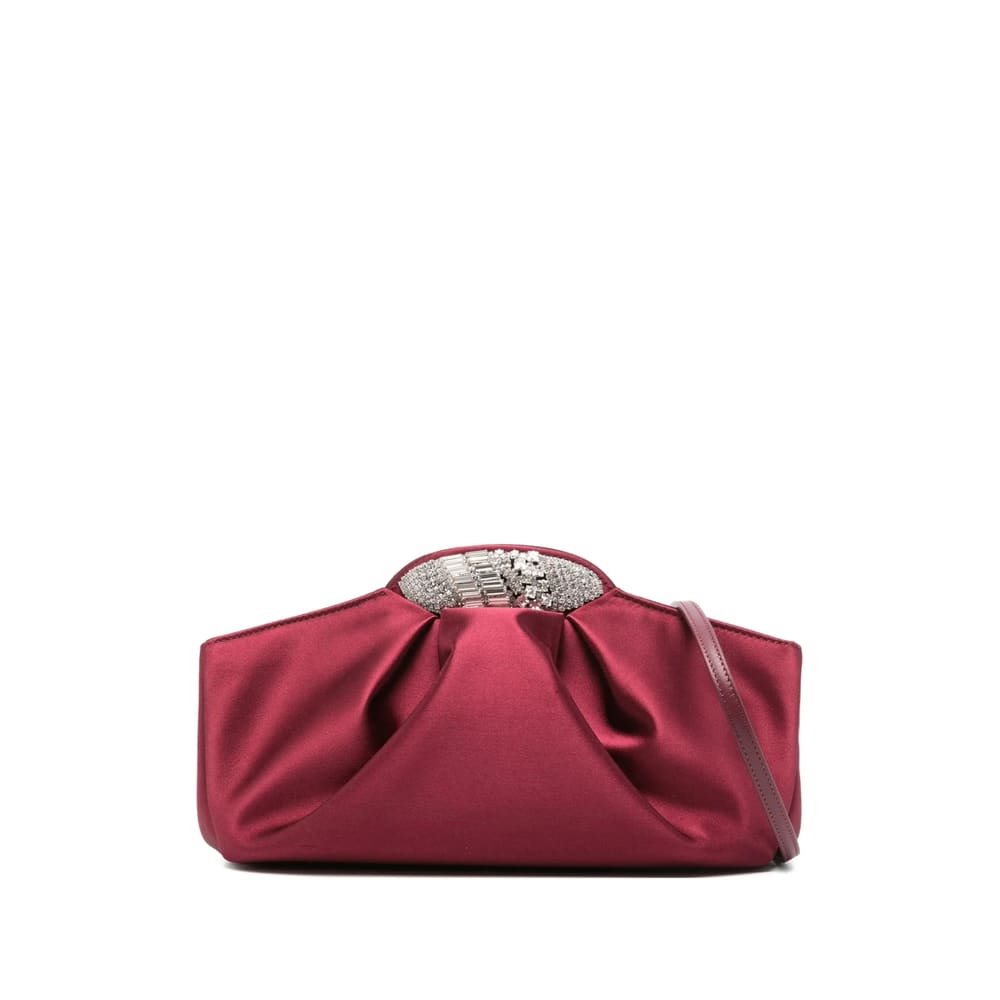Giuseppe Zanotti Pink Clutch Bags Women In Burgundy