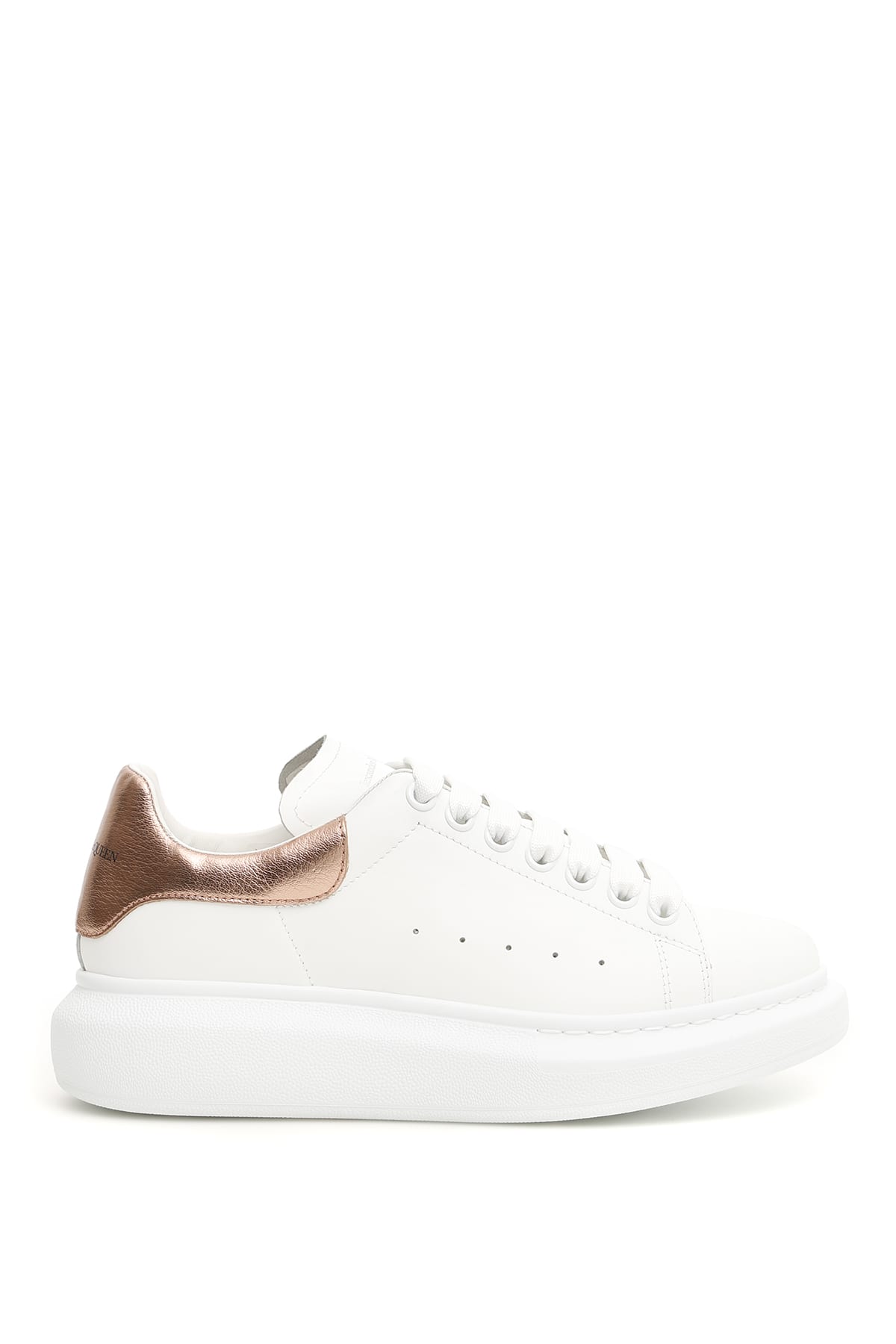 white and rose gold alexander mcqueen's