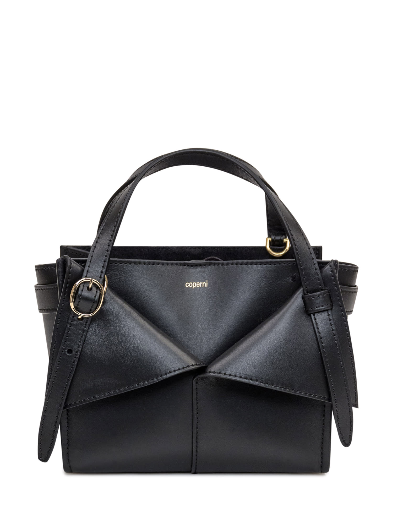 Shop Coperni Mini Belt Cabas Bag In Black