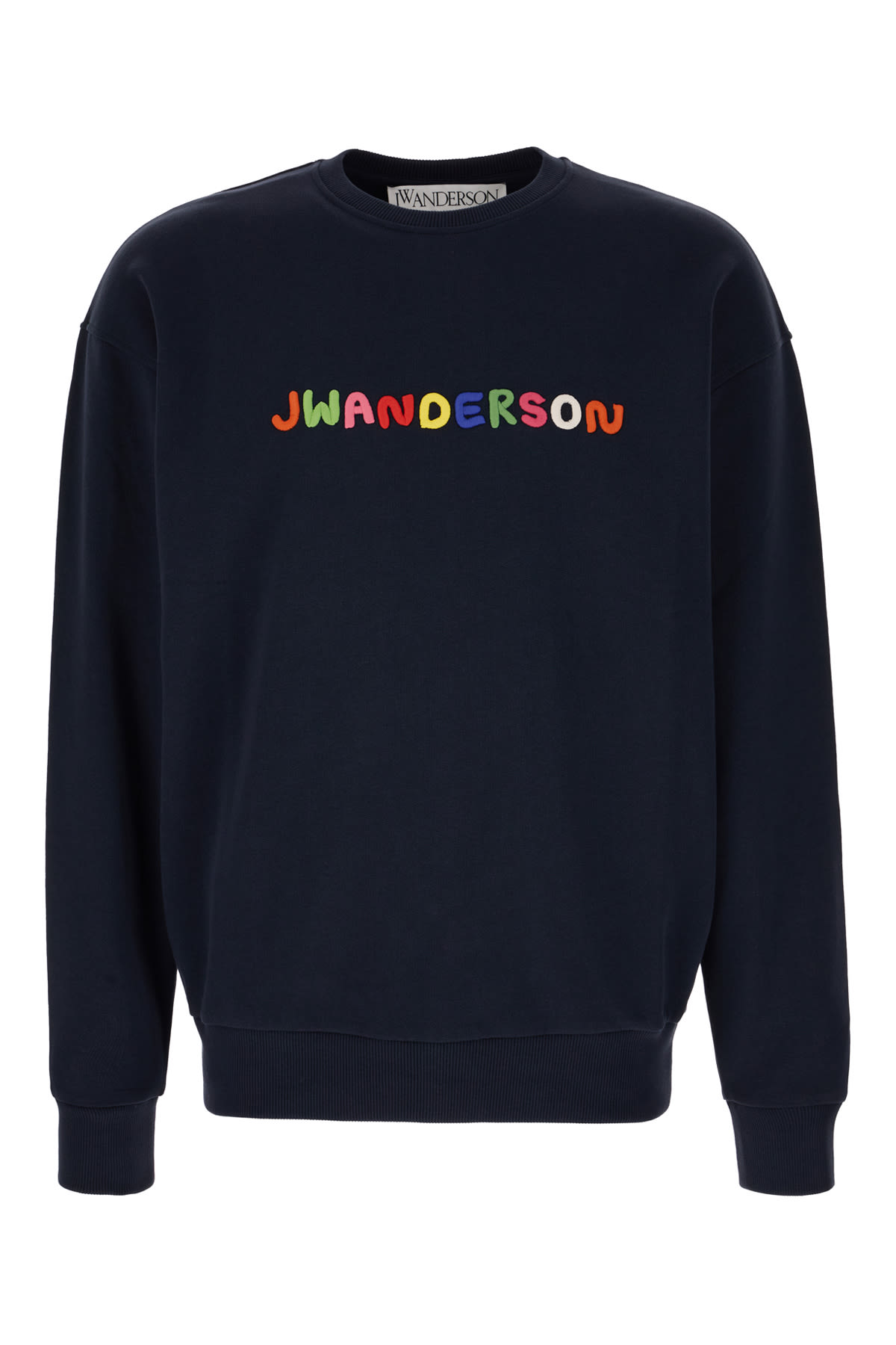 Jw Anderson Navy Blue Cotton Sweatshirt In 888