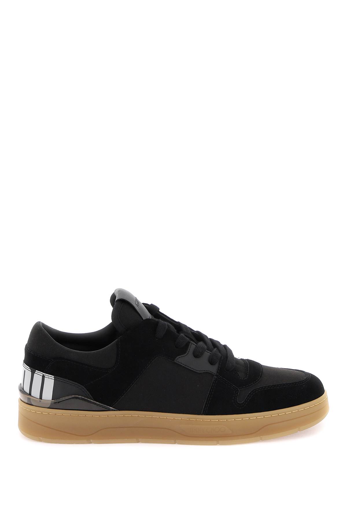 JIMMY CHOO FLORENT SNEAKERS WITH LETTERING LOGO