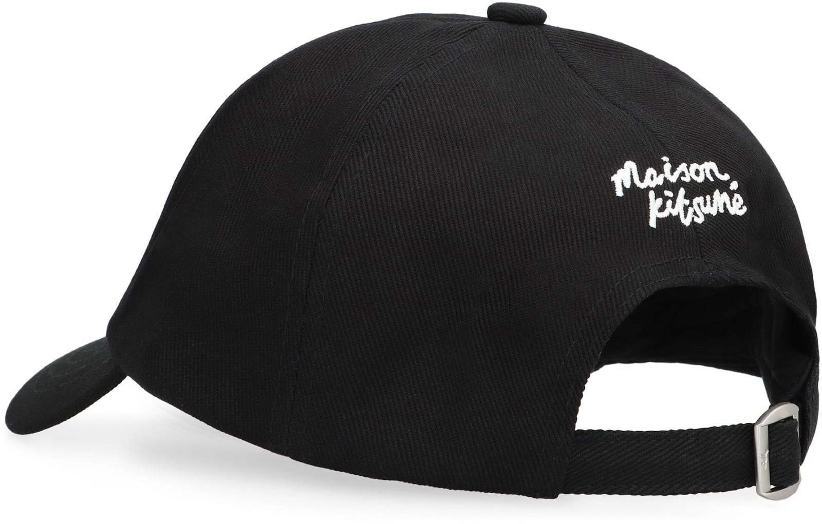 Shop Maison Kitsuné Logo Baseball Cap In Black