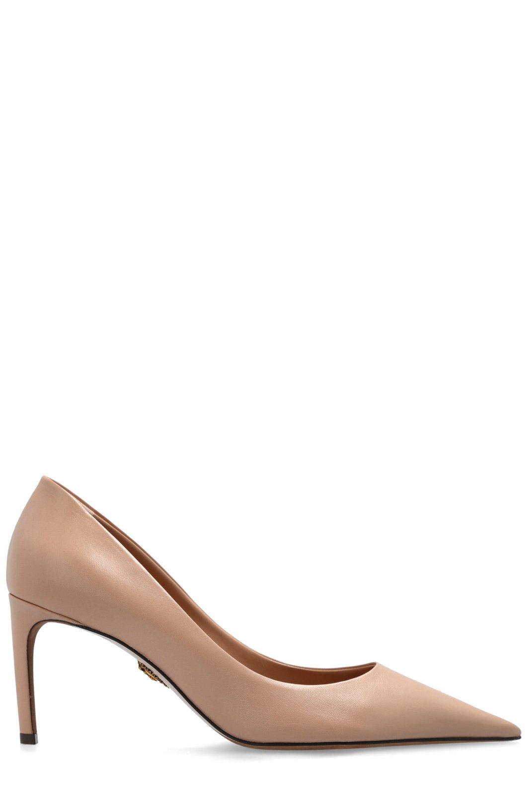 Dolce & Gabbana Pointed Toe Pumps In Neutral