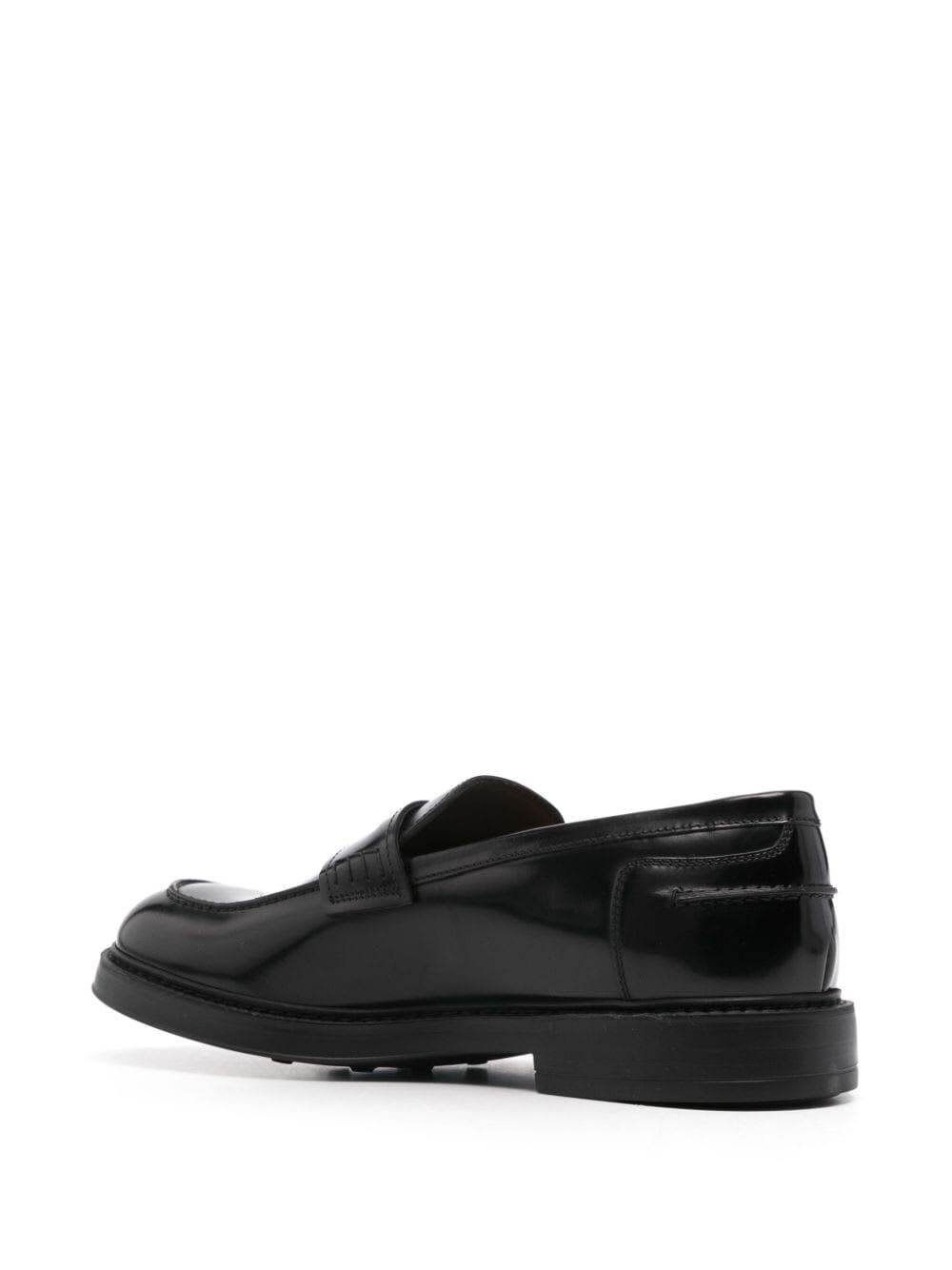 Shop Doucal's Loafer Penny Adler Horse In Black Black