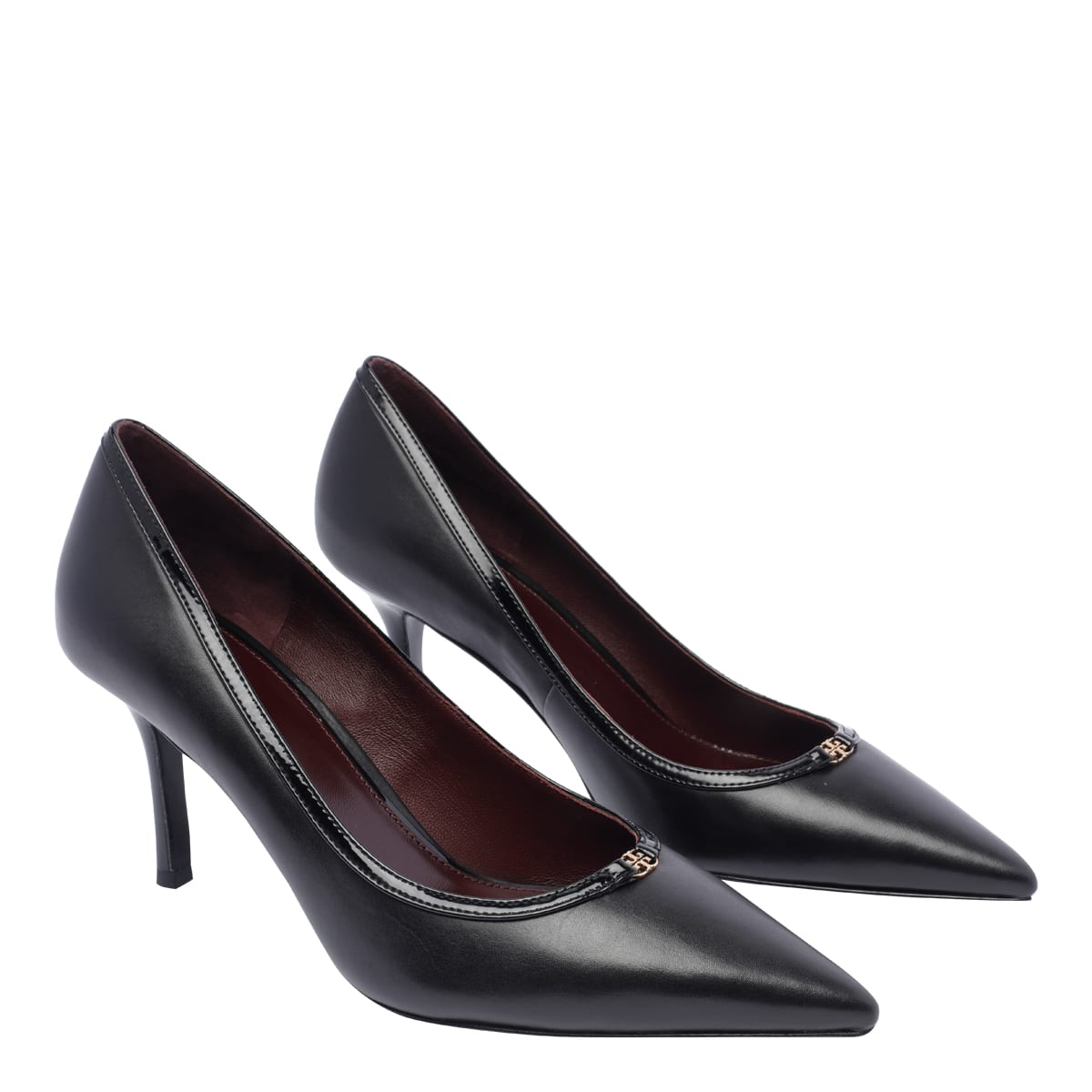 Tory Burch Double T Buckle Pump 80mm In Black