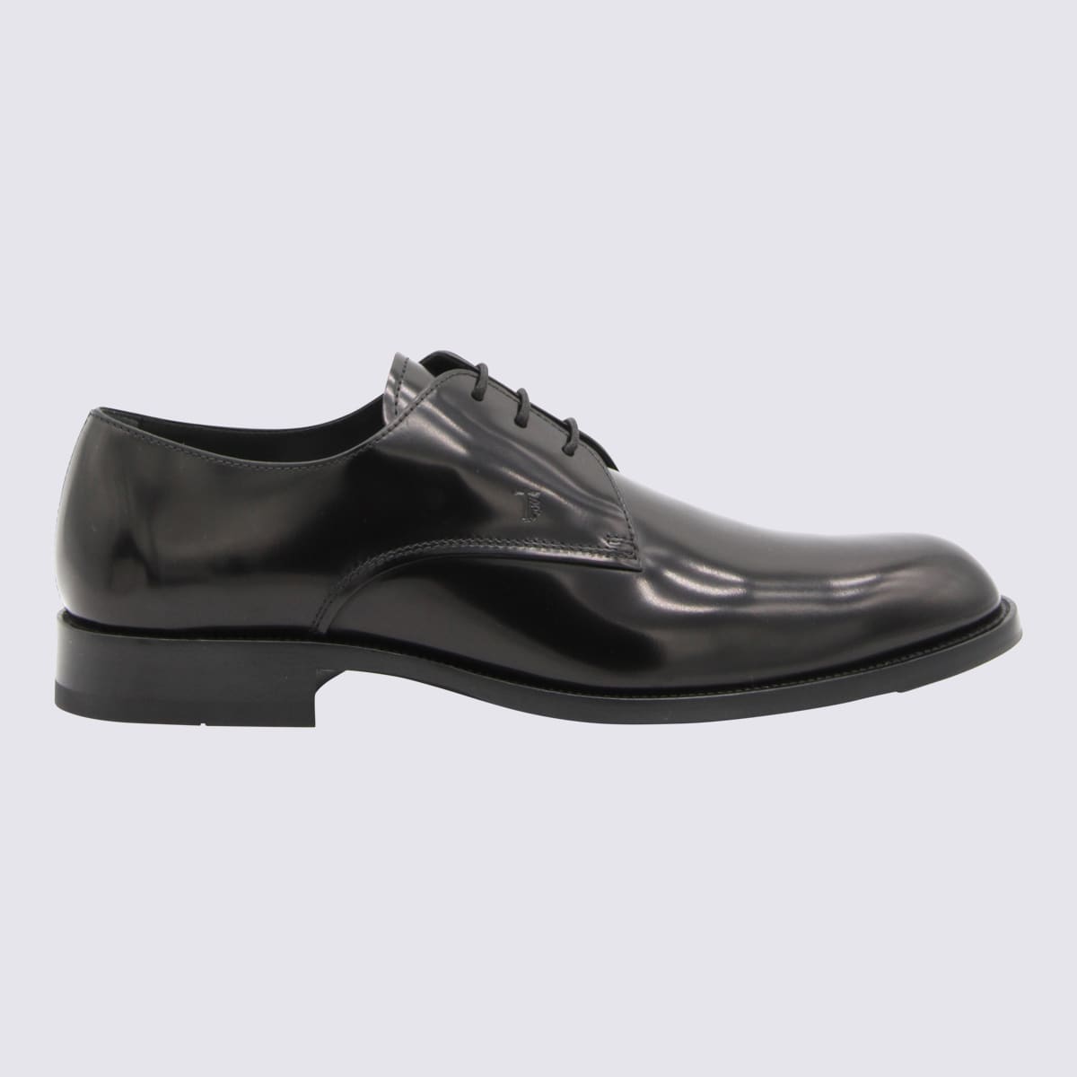 Shop Tod's Black Leather Loafers