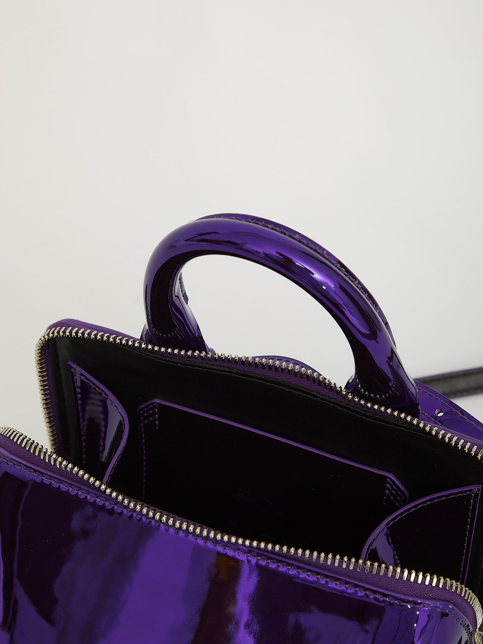 Shop Attico Friday Mini Bag In Purple