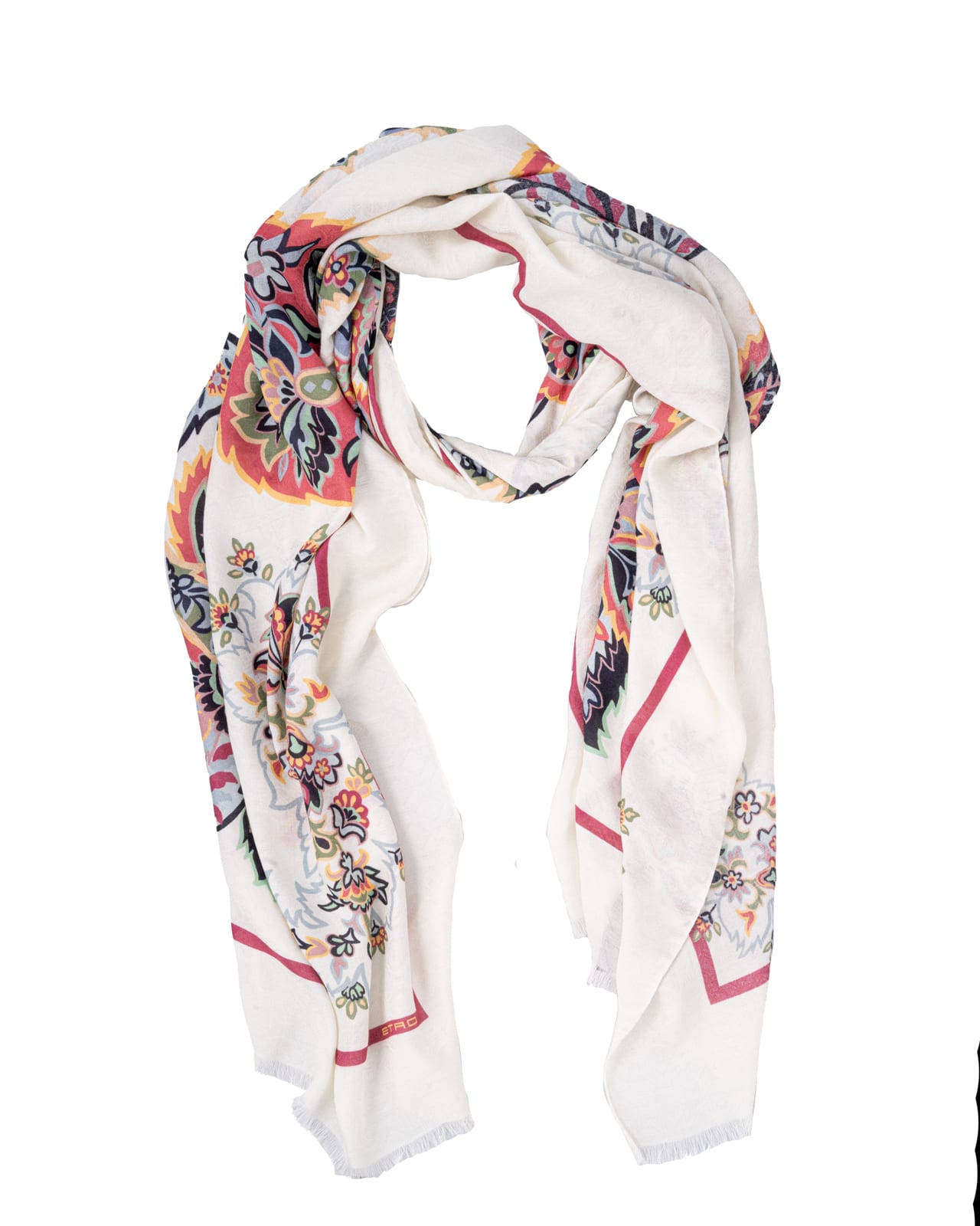 Shop Etro Scarfs In White