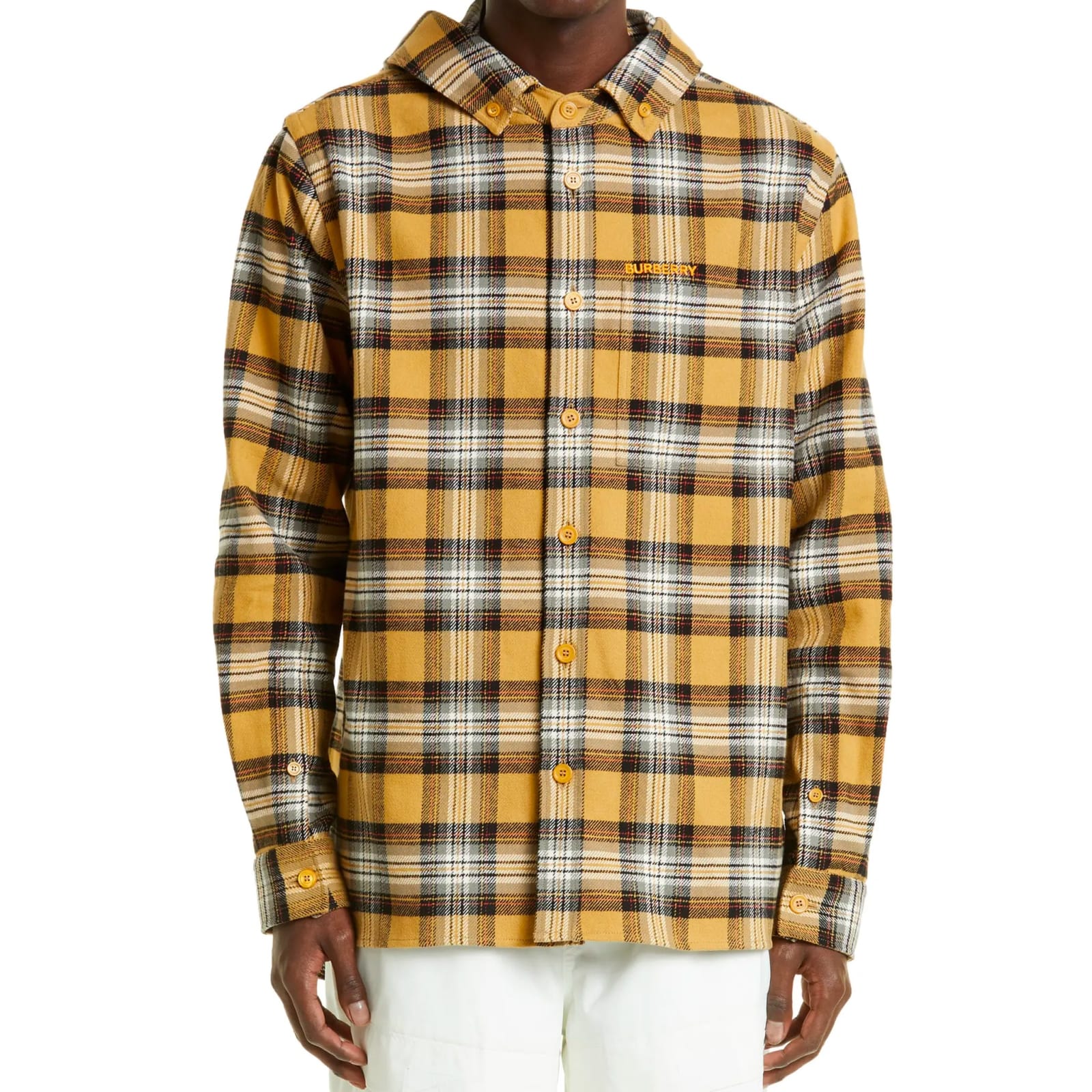 Shop Burberry Casual Shirt In Beige