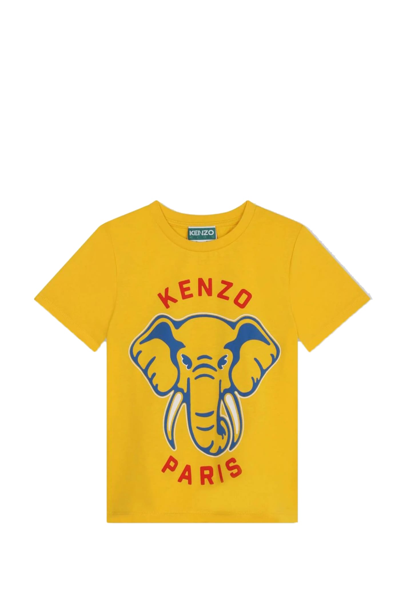 Shop Kenzo T-shirt With Print In Yellow