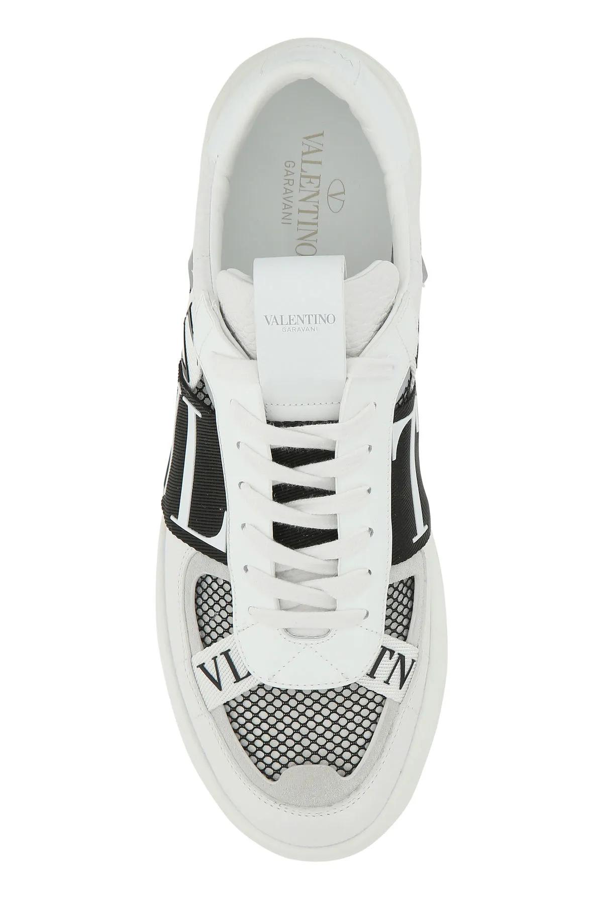 Shop Valentino Multicolor Leather Vl7n Sneakers In White