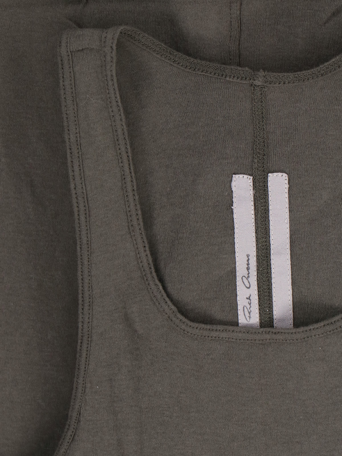 Rick Owens Sleeveless Round Neckline Seam Detailing In Green