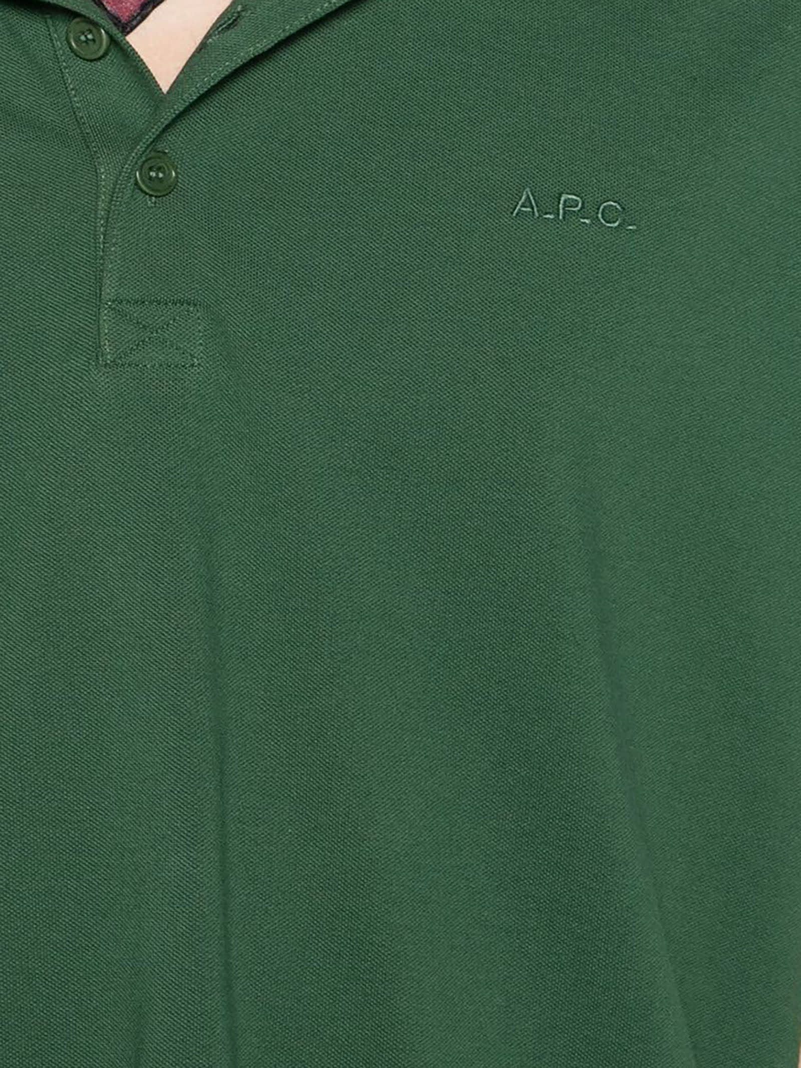 Shop Apc A.p.c. T-shirts And Polos Green