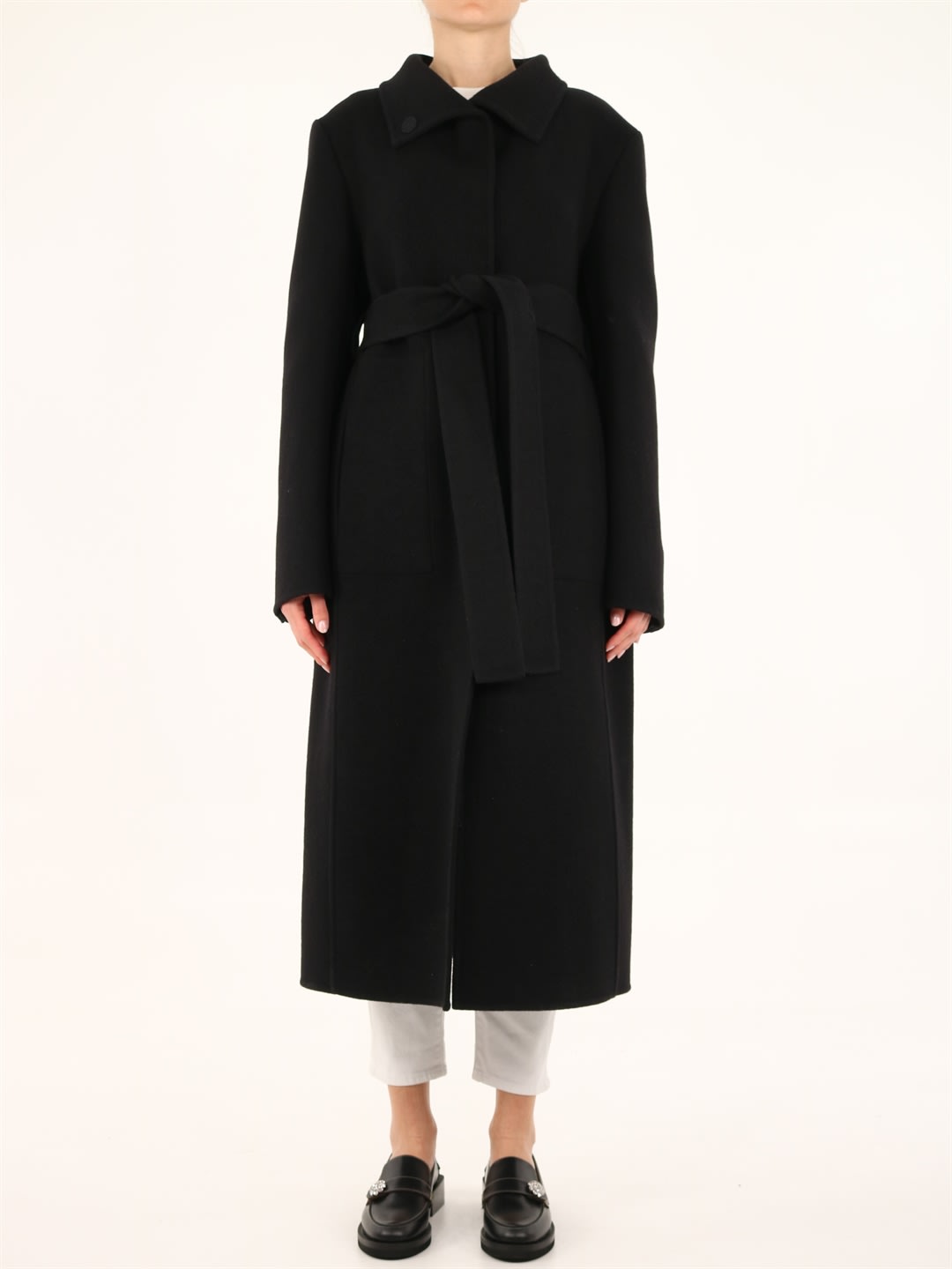 Jil Sander Coat P 01 Db - Double Splittable Washed And Felted | Coshio ...