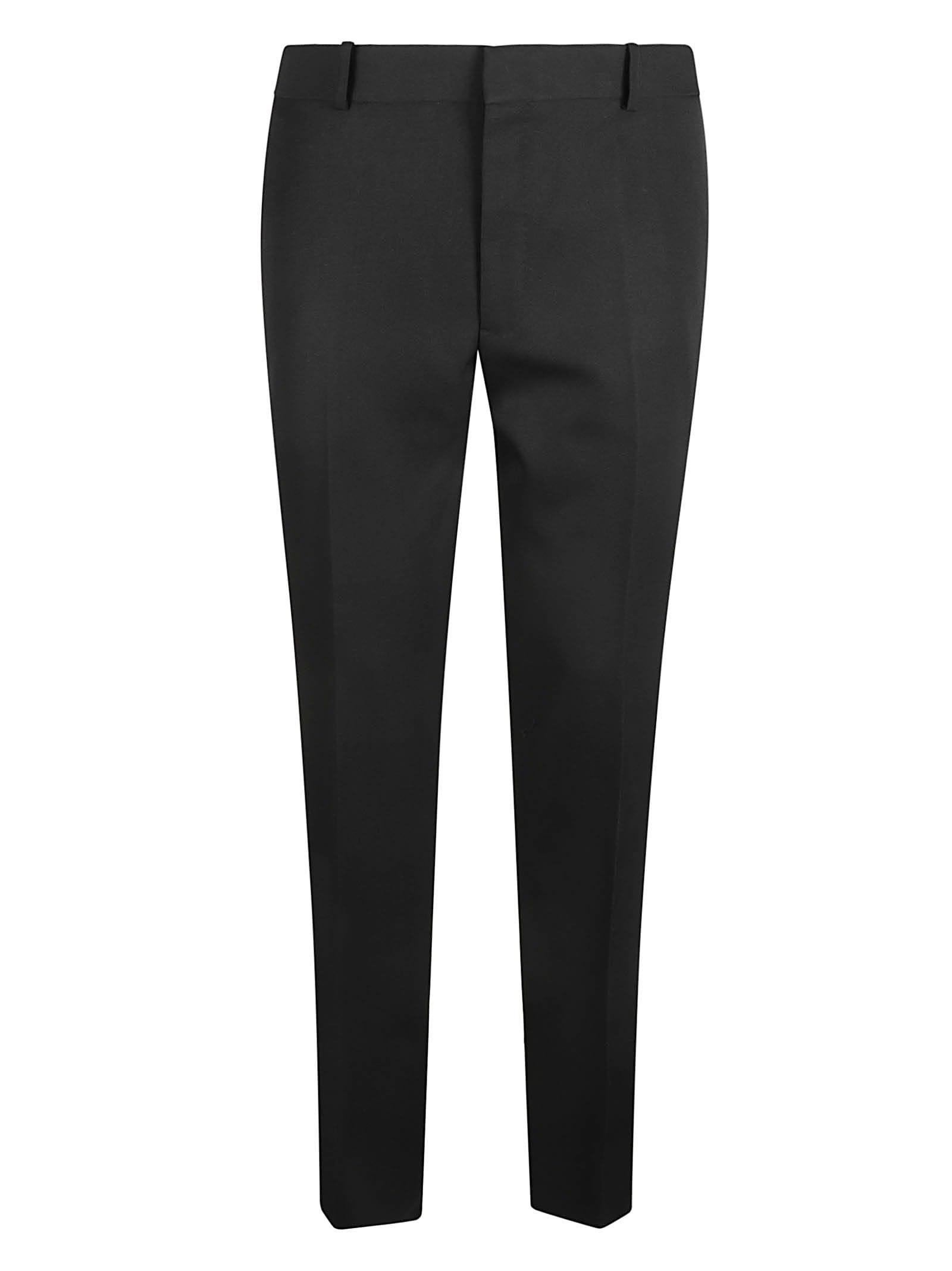Shop Alexander Mcqueen Concealed Classic Trousers In Black