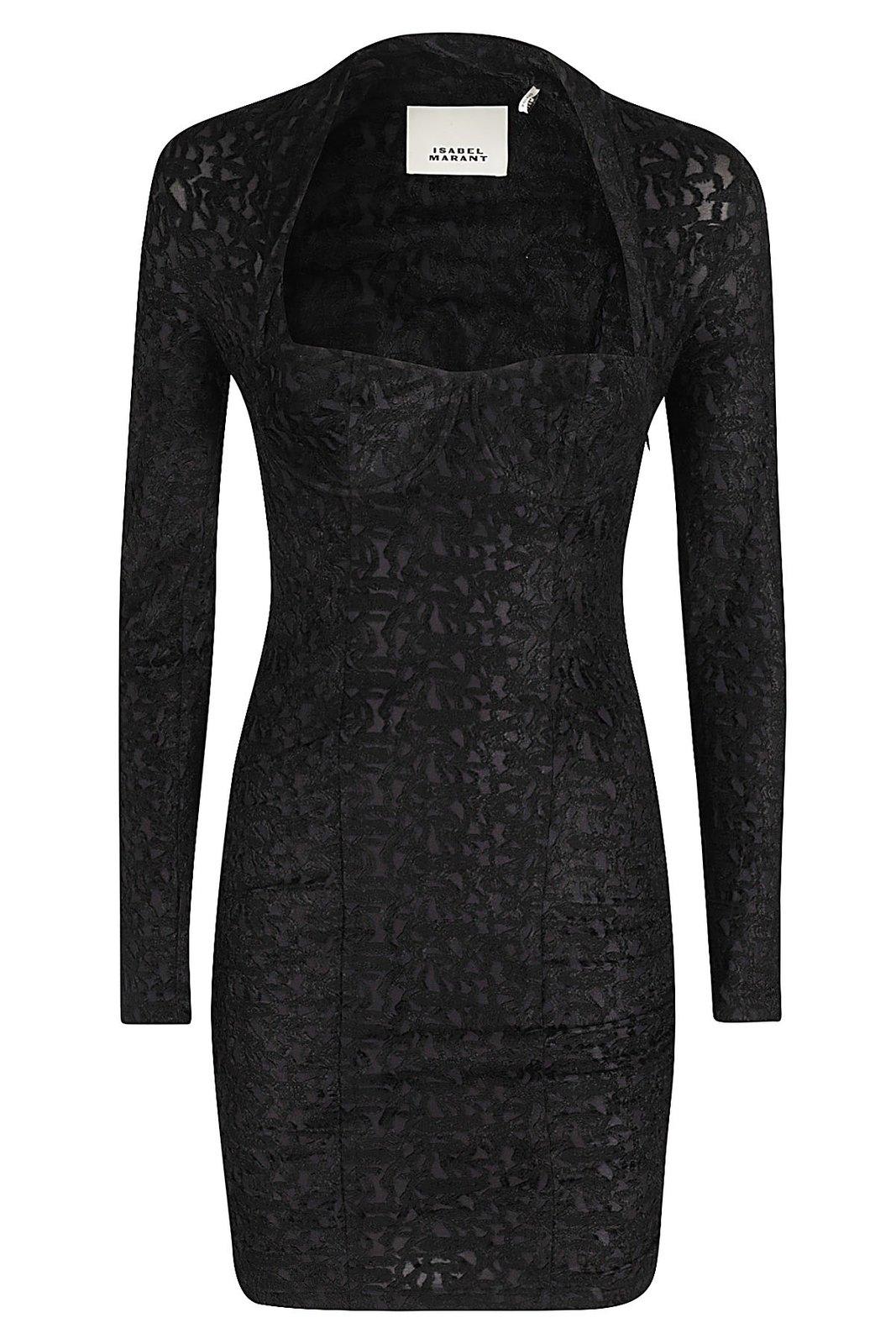 ISABEL MARANT DILIA SWEETHEART NECK MINI DRESS