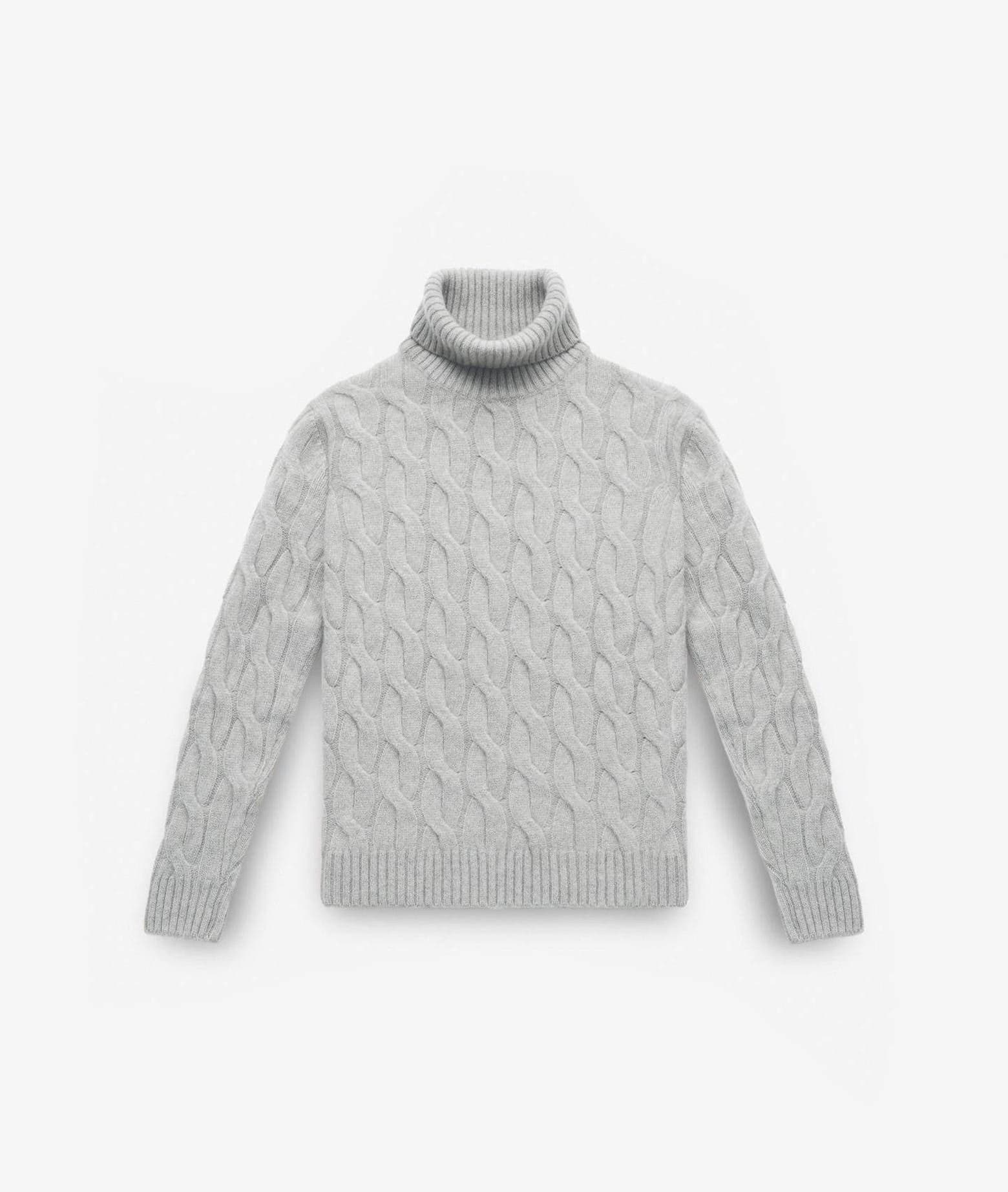 Larusmiani Turtleneck Sweater Col Du Pillon Sweater In Gray