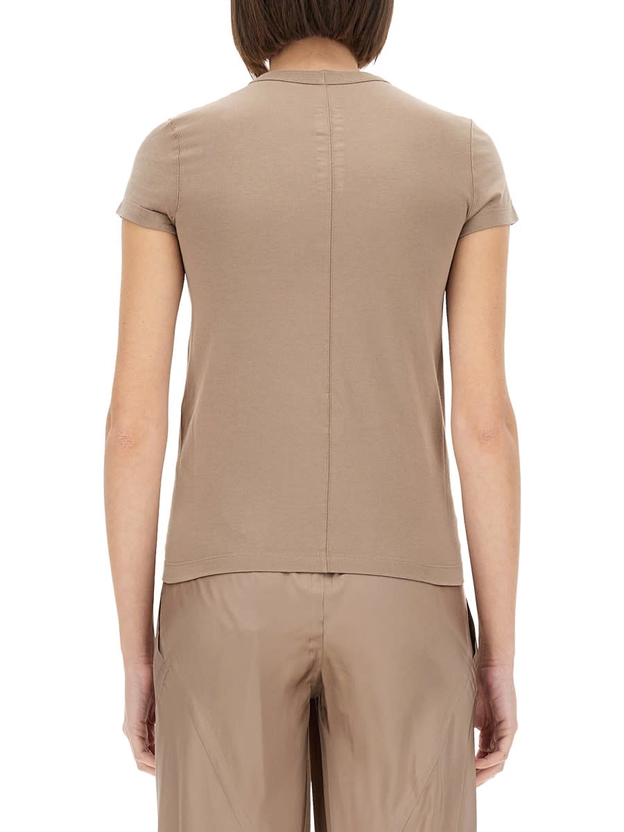 Rick Owens Cropped T-shirt In Brown