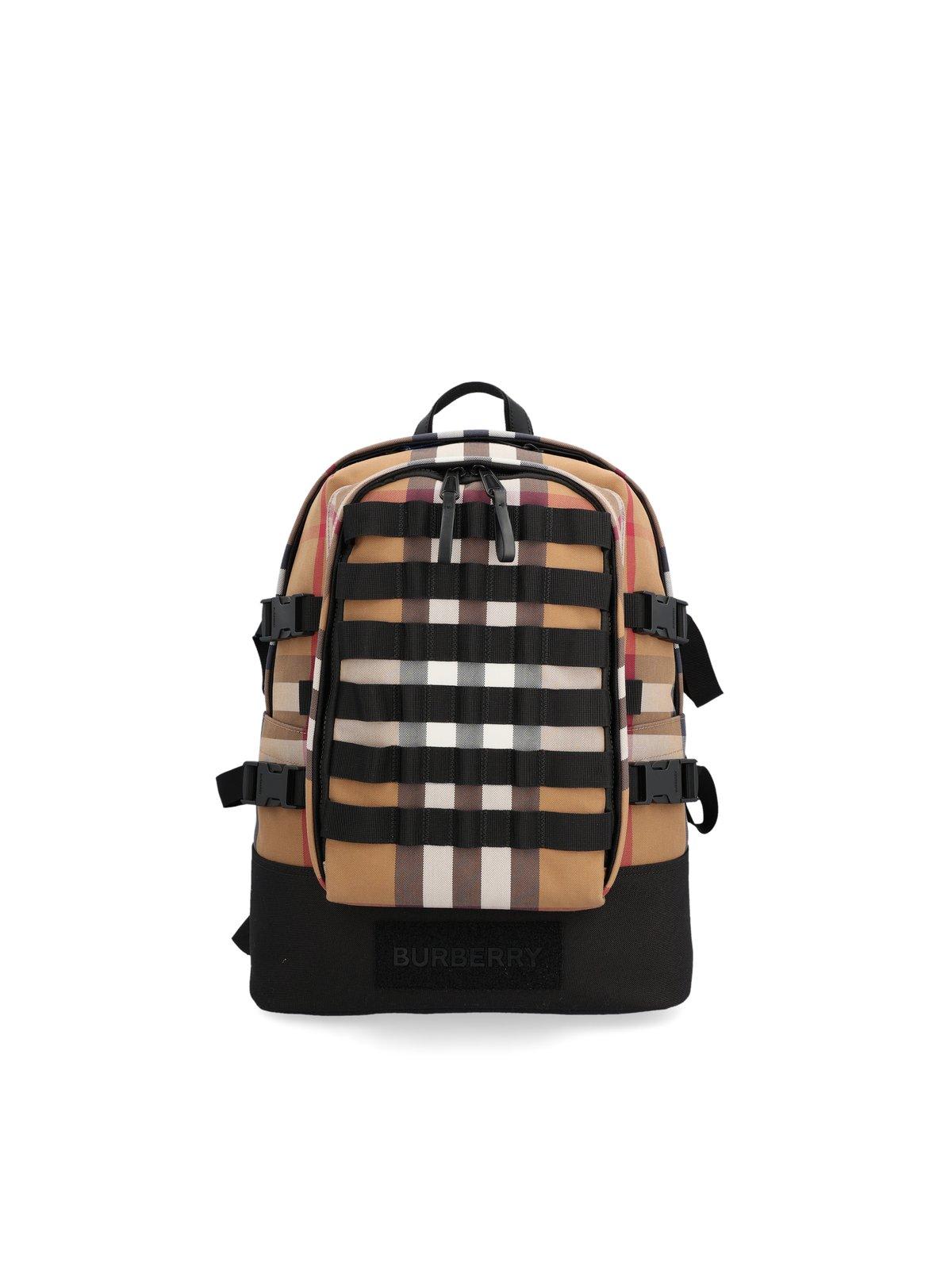 Burberry Rockford Checked Zipped Backpack