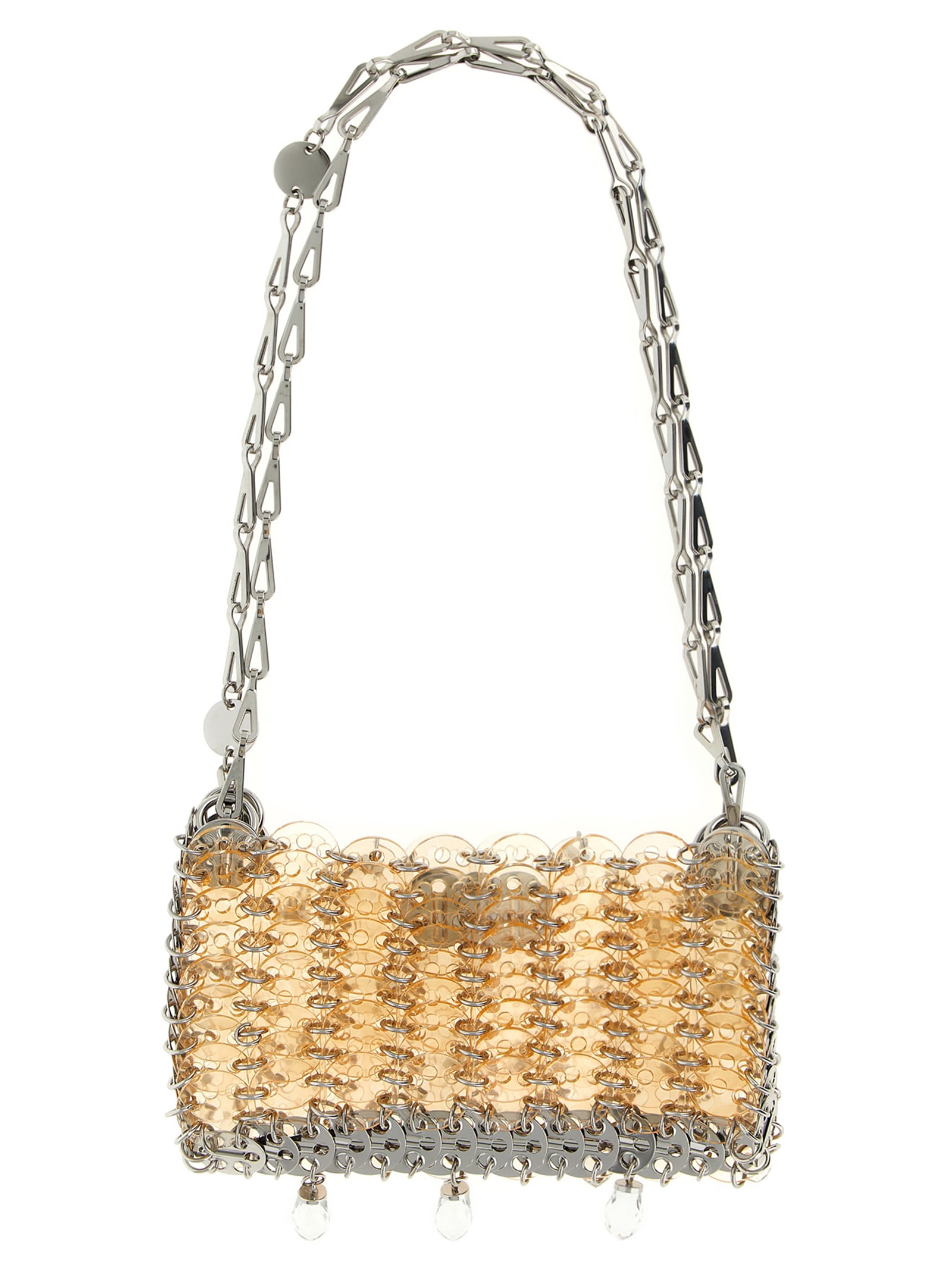Rabanne 1969 Nano Crystal Resin Shoulder Bag In Pink