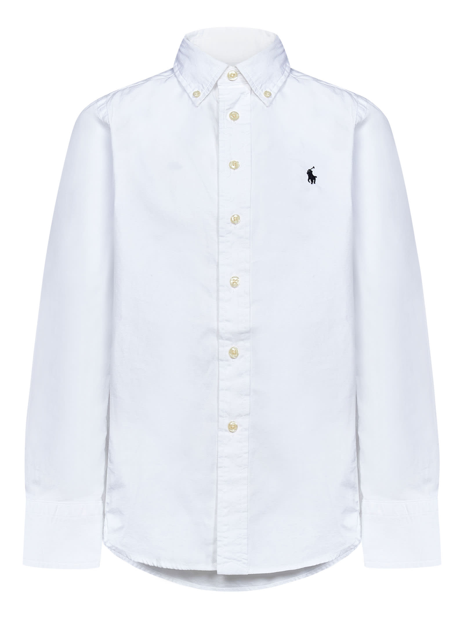 Polo Ralph Lauren Kids' Shirt In Bianco